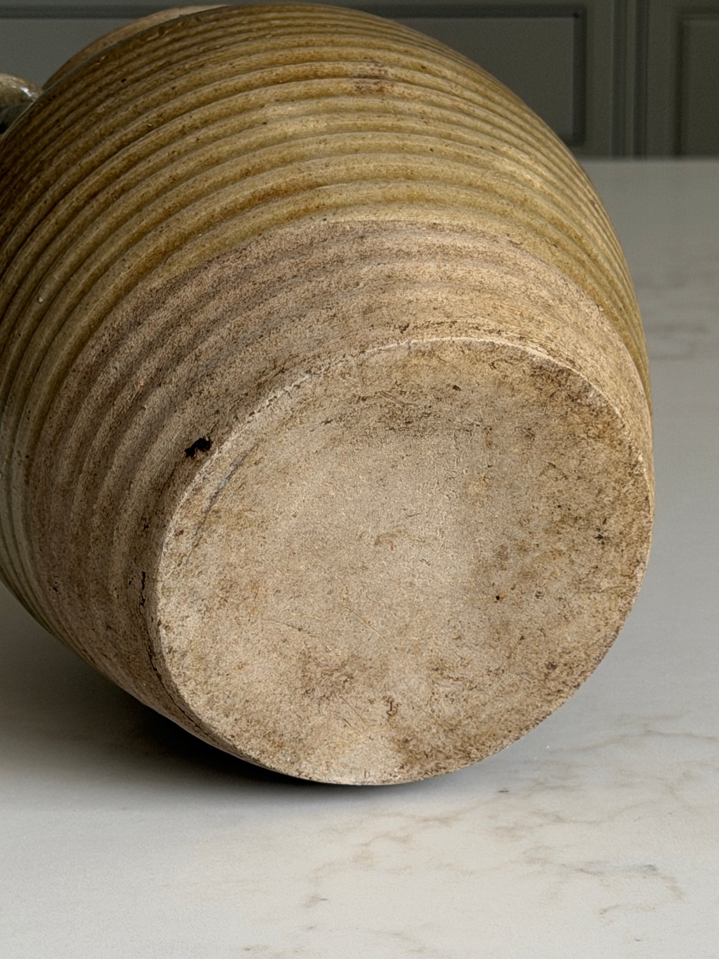 Olive Stoneware Preserving Jar