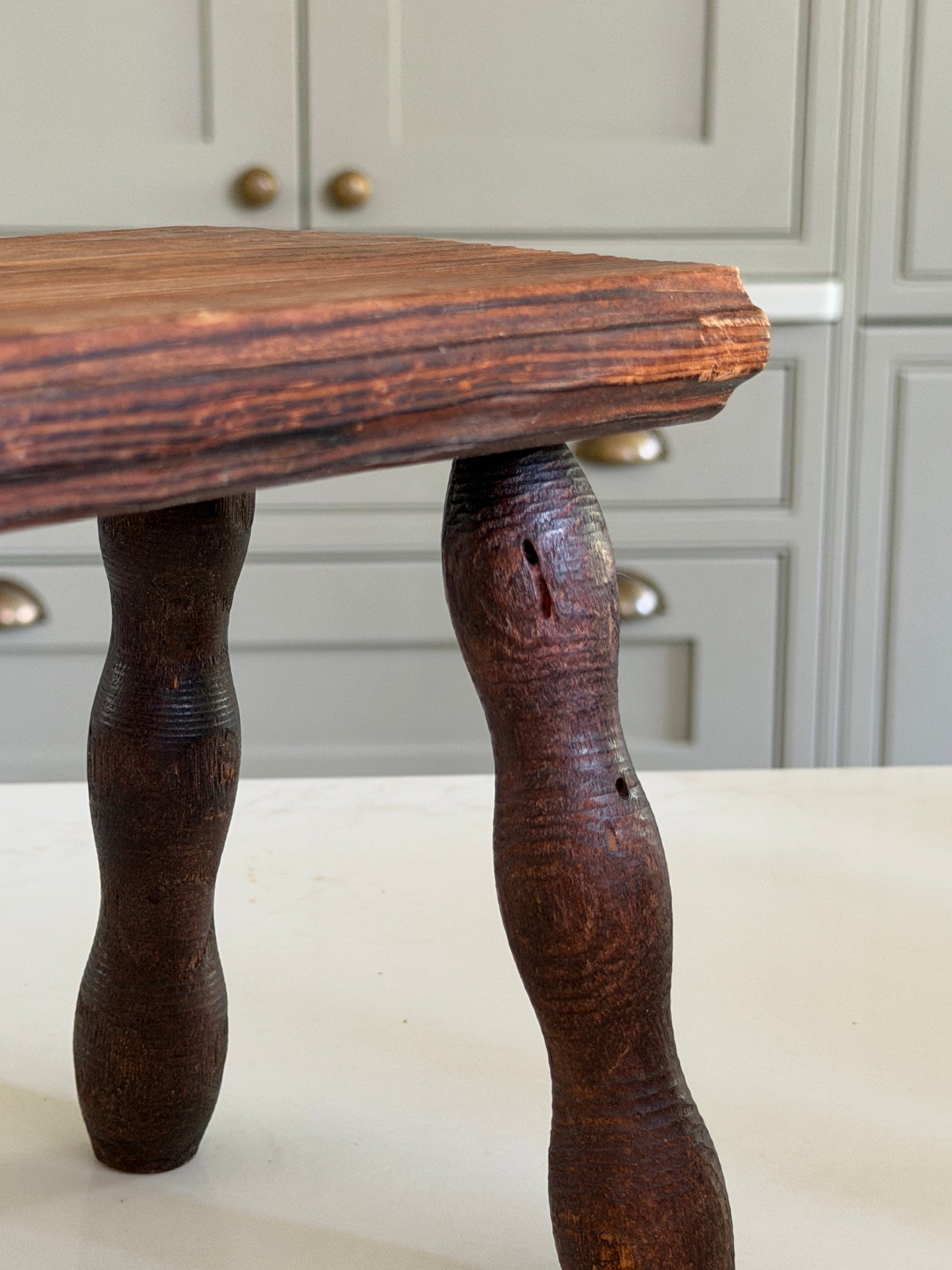 Mini French Rectangular Bobbin Milking Stool
