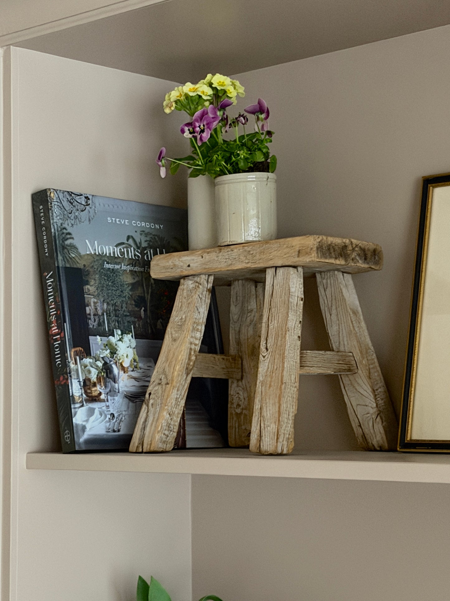 Reclaimed Wood Milking Stool