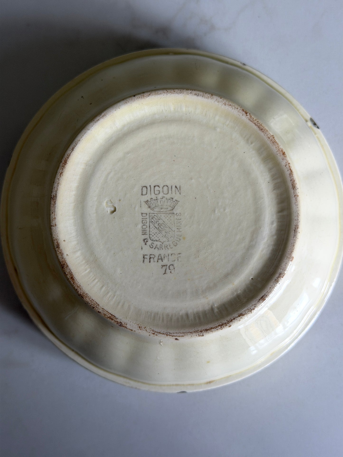 Cream Floral Painted French Bowl