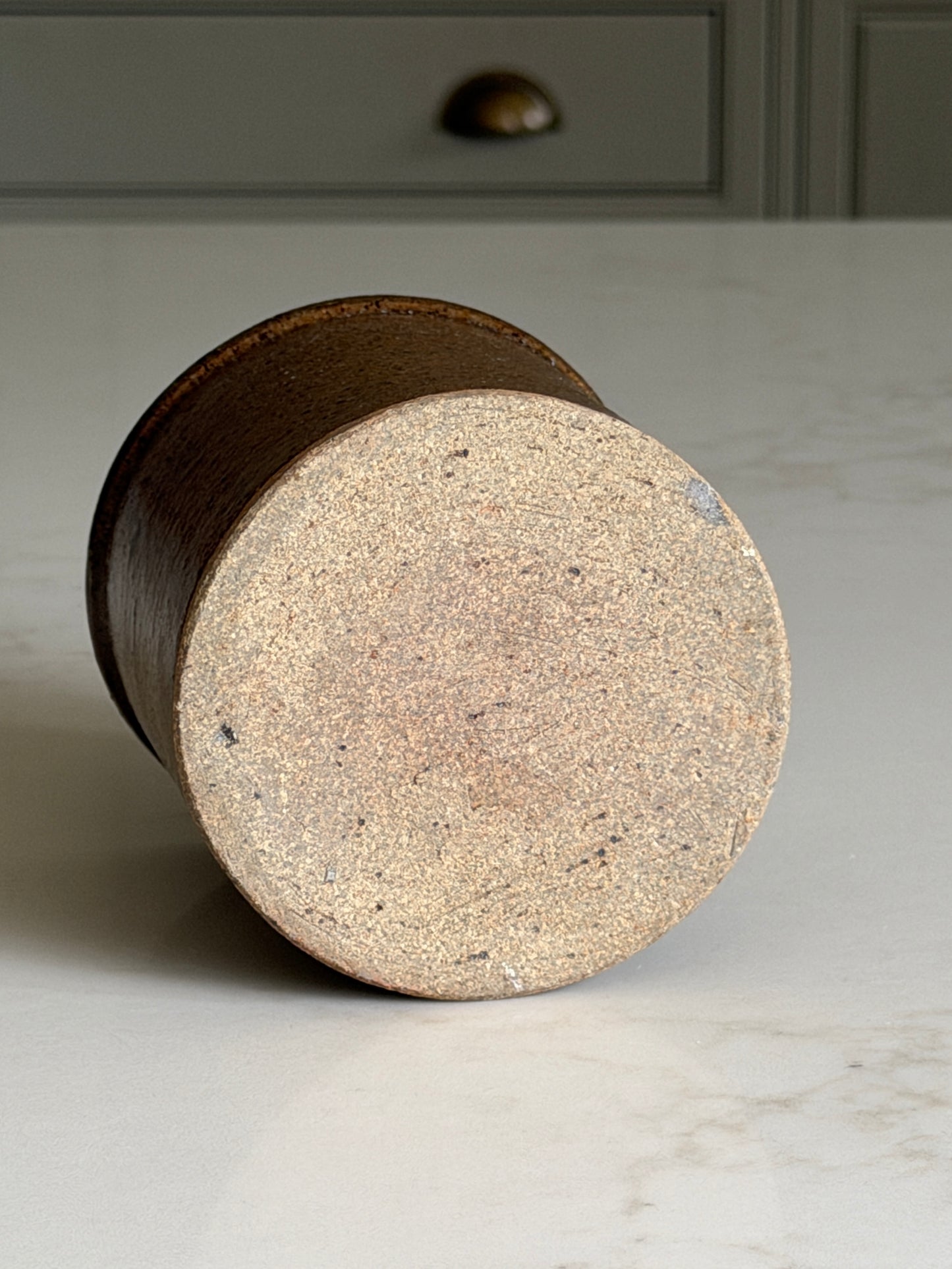 Olive - Brown Speckled Stoneware Pot