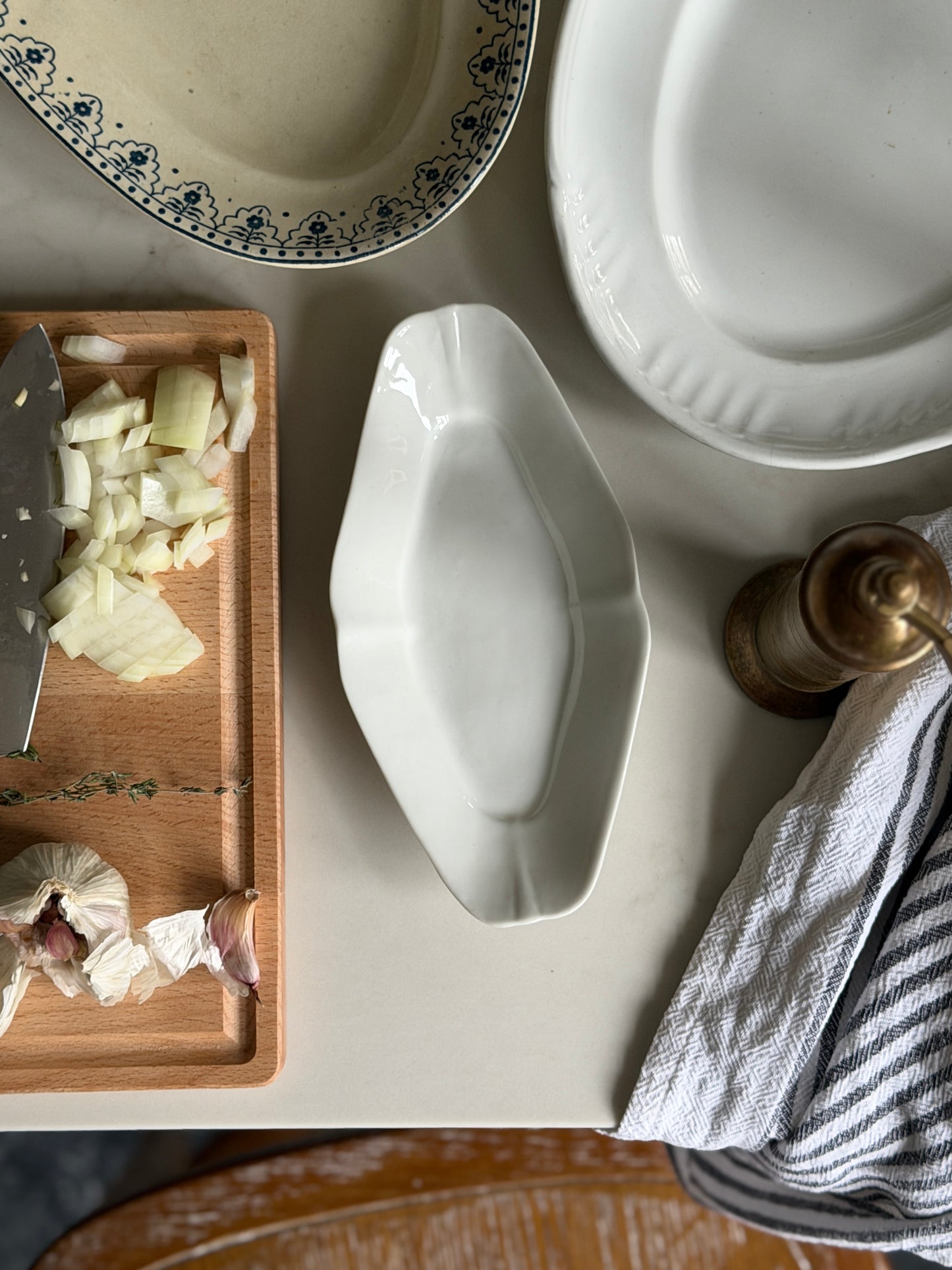 Mini White Oval Platters