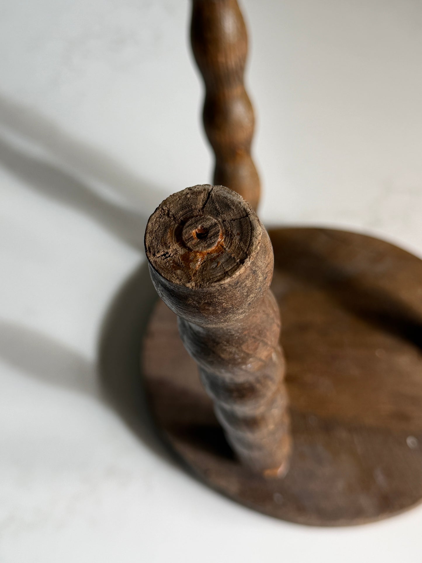 Small Round French Bobbin Milking Stool