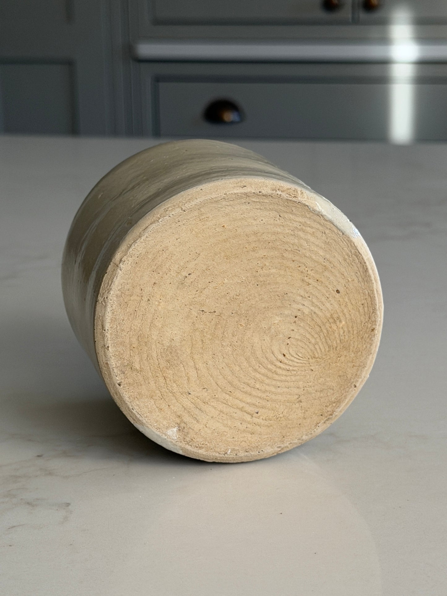 French Greige Stoneware Pot