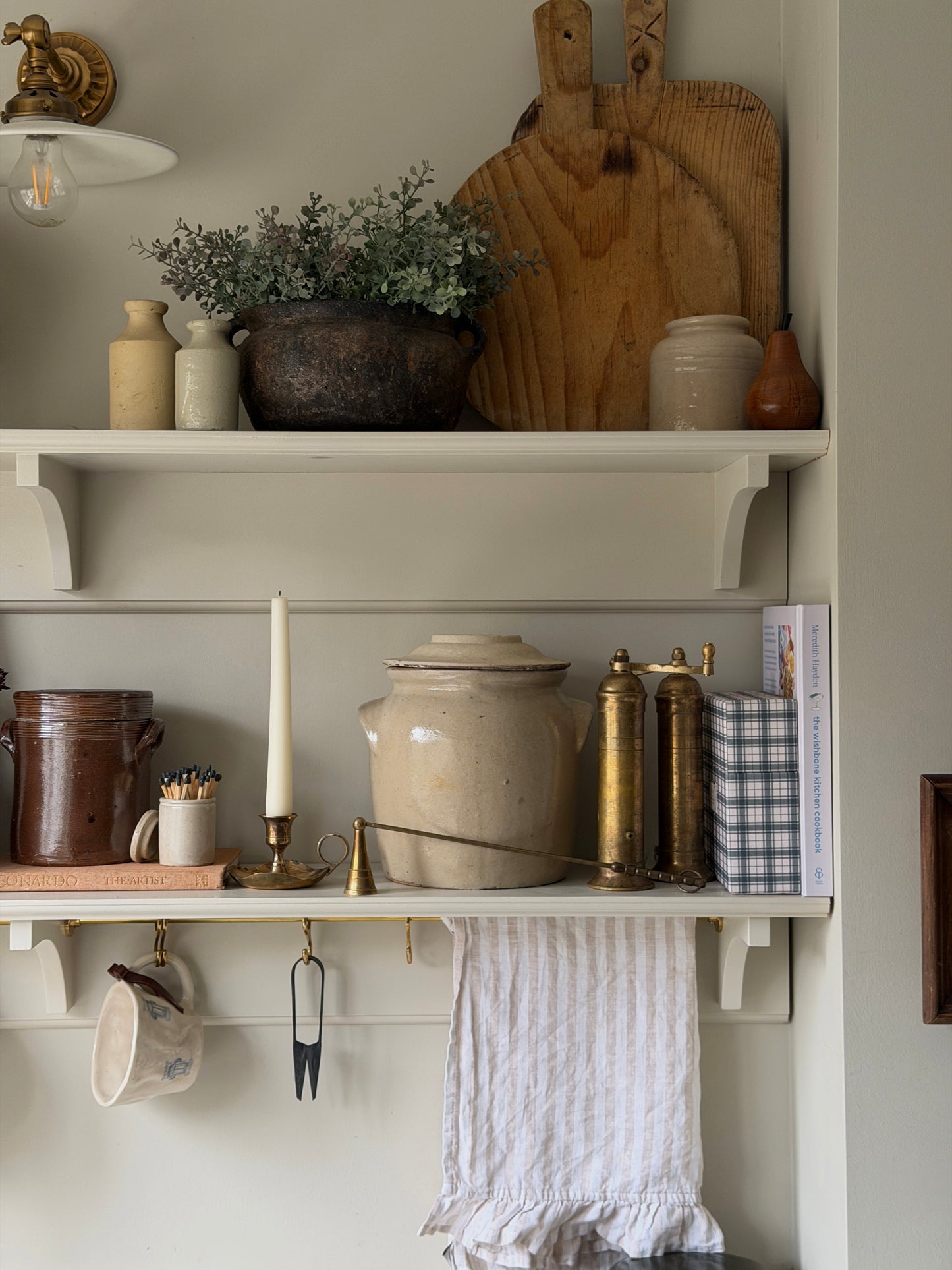 Lidded Beige French Confit Pot
