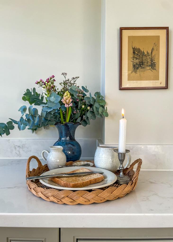 Vintage White Glazed French Milk Jug