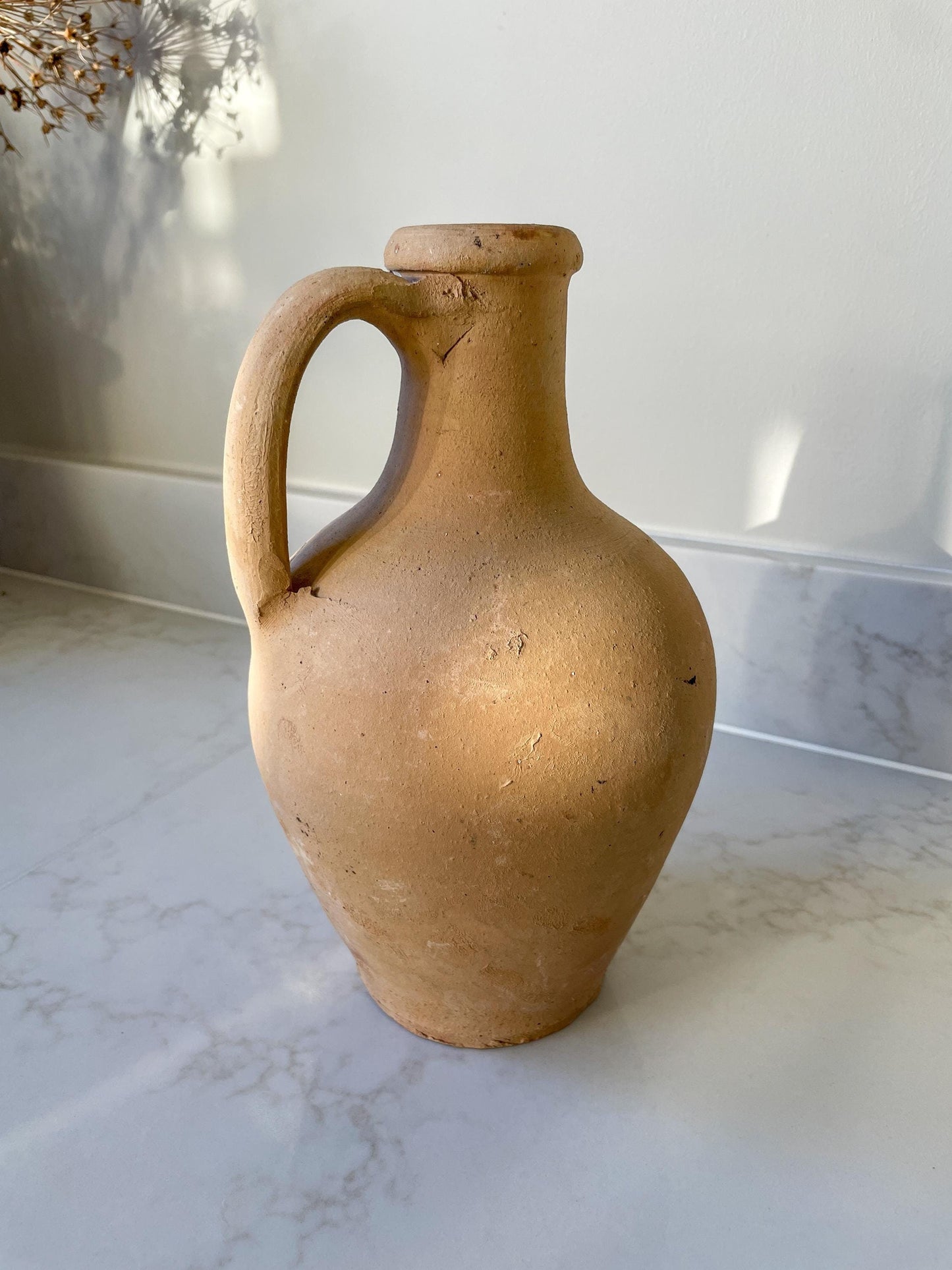 Vintage Rustic Pottery Terracotta Pot