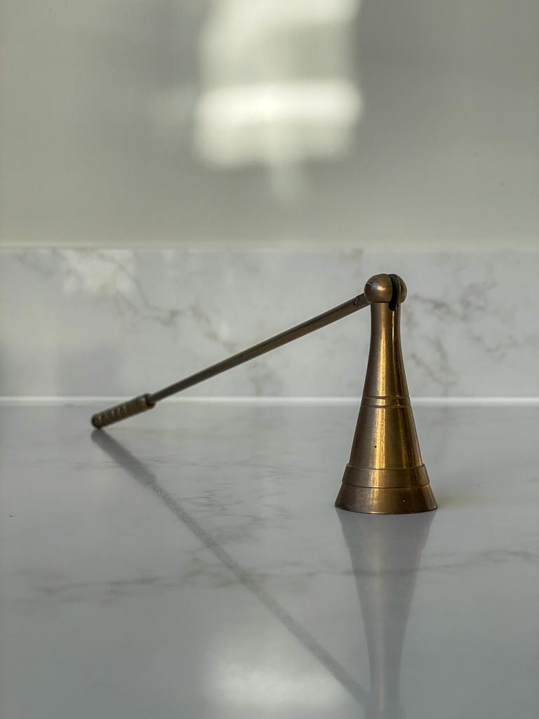 Vintage Brass Candle Snuffer