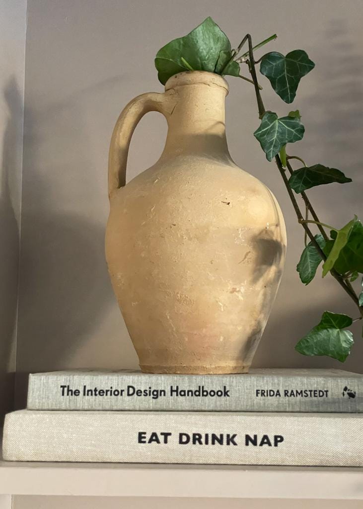 Vintage Rustic Pottery Terracotta Pot