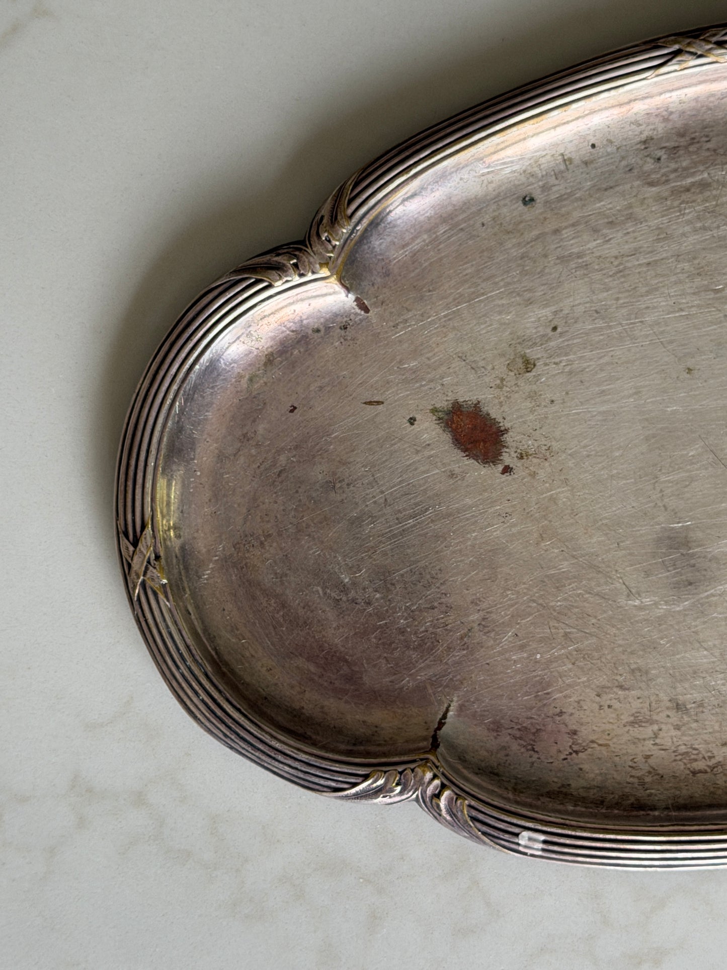 Oval Silver Tray