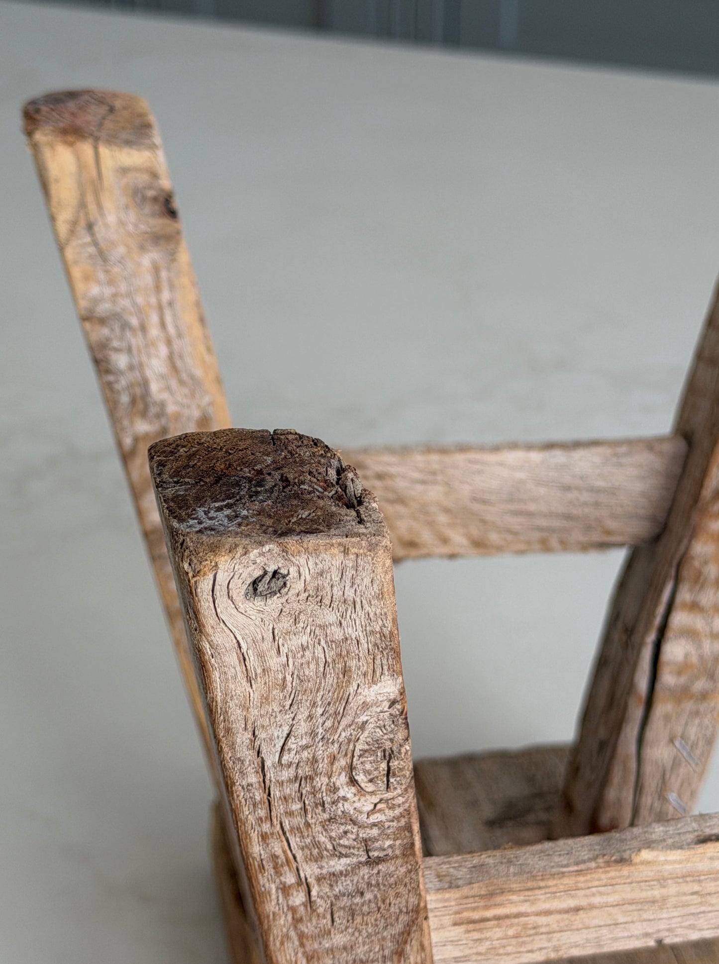 Reclaimed Wood Milking Stool