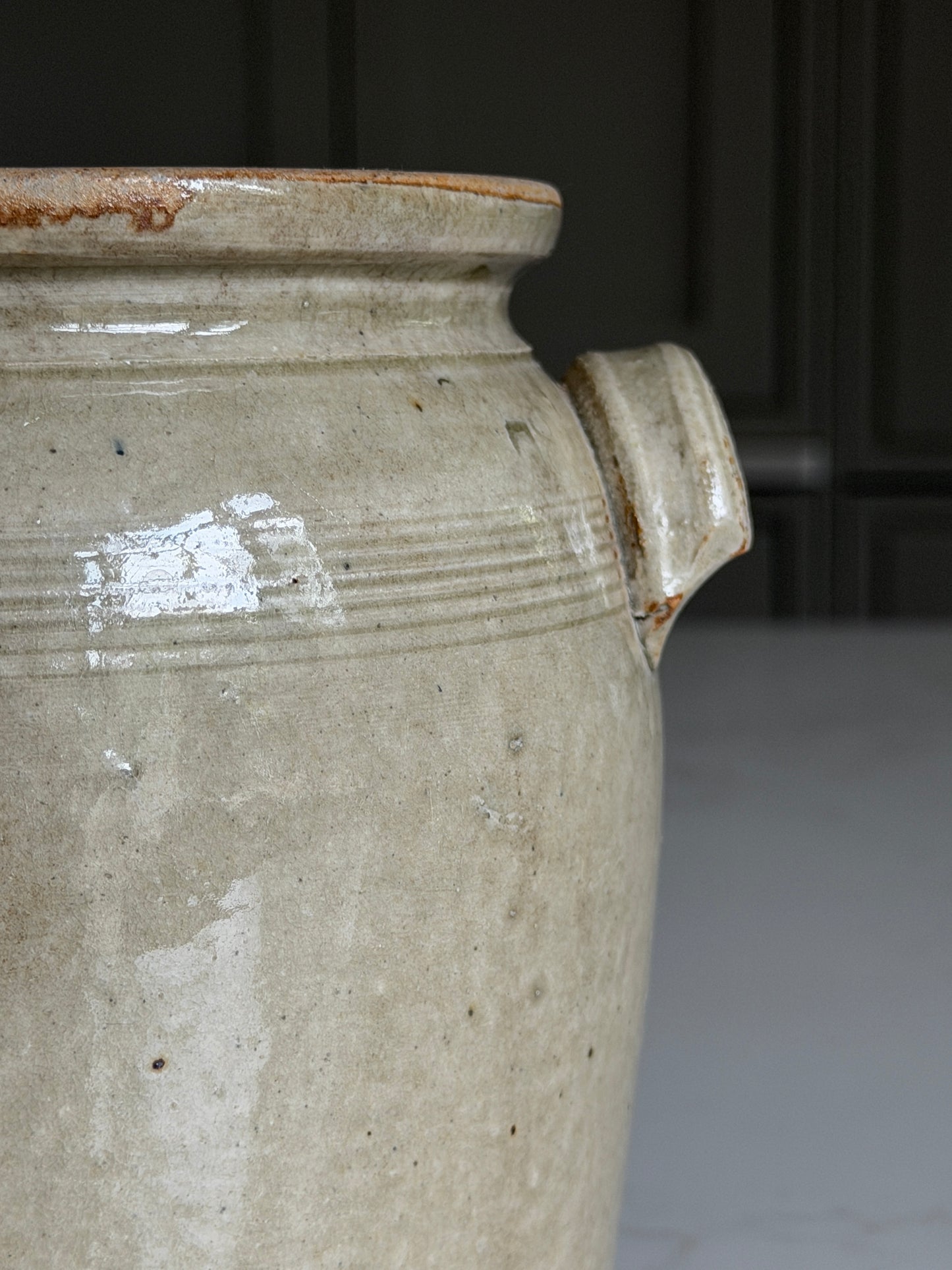 French Confit Pot - Greeny Grey