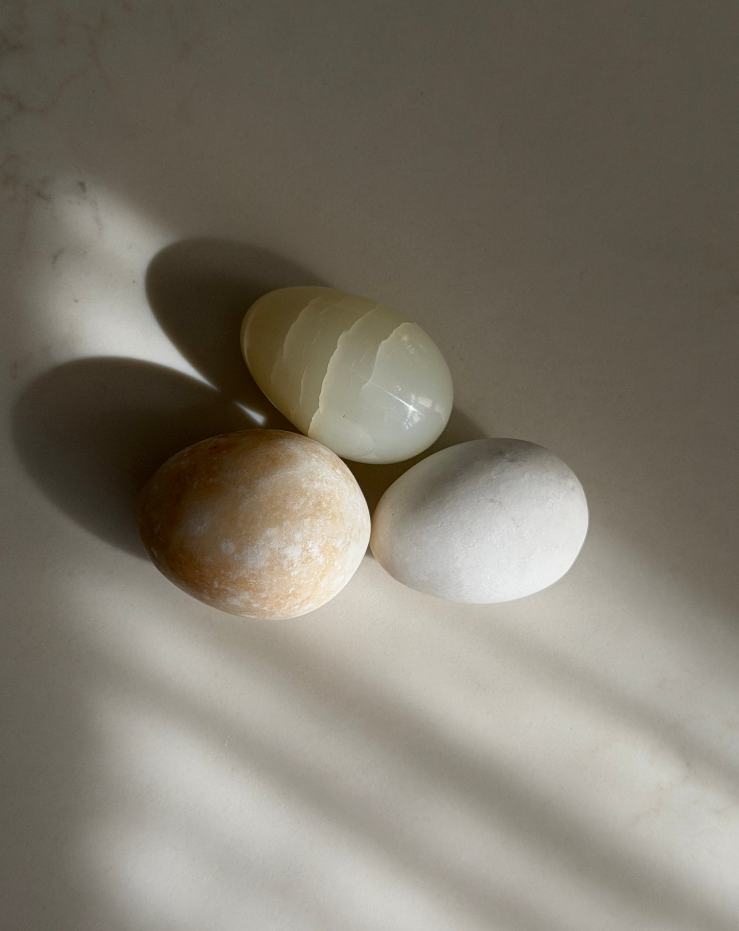 Trio of Marble Eggs