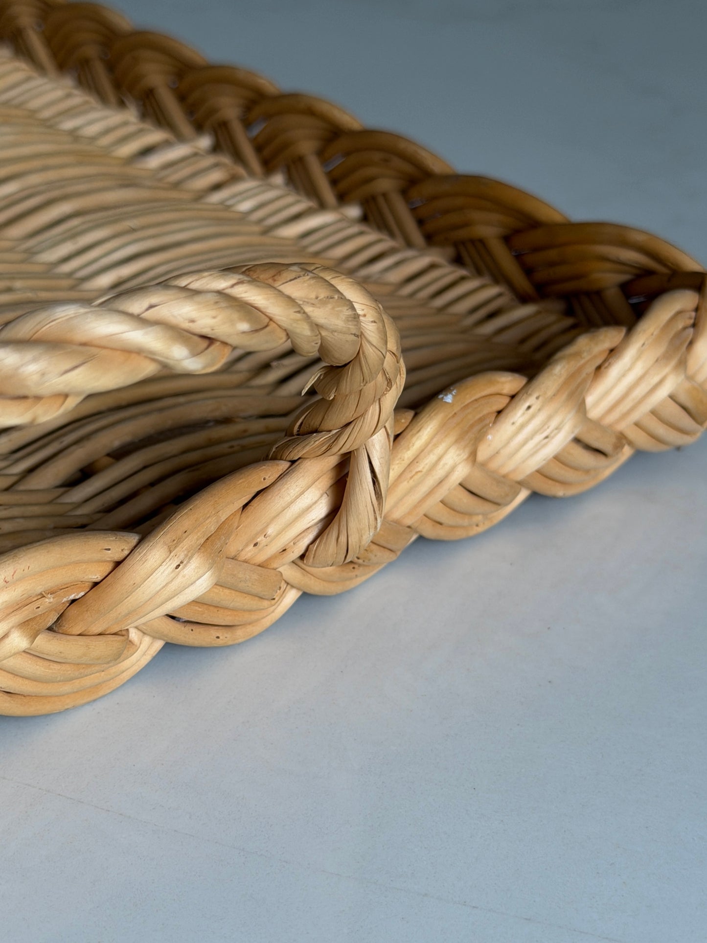 Large Wicker Tray