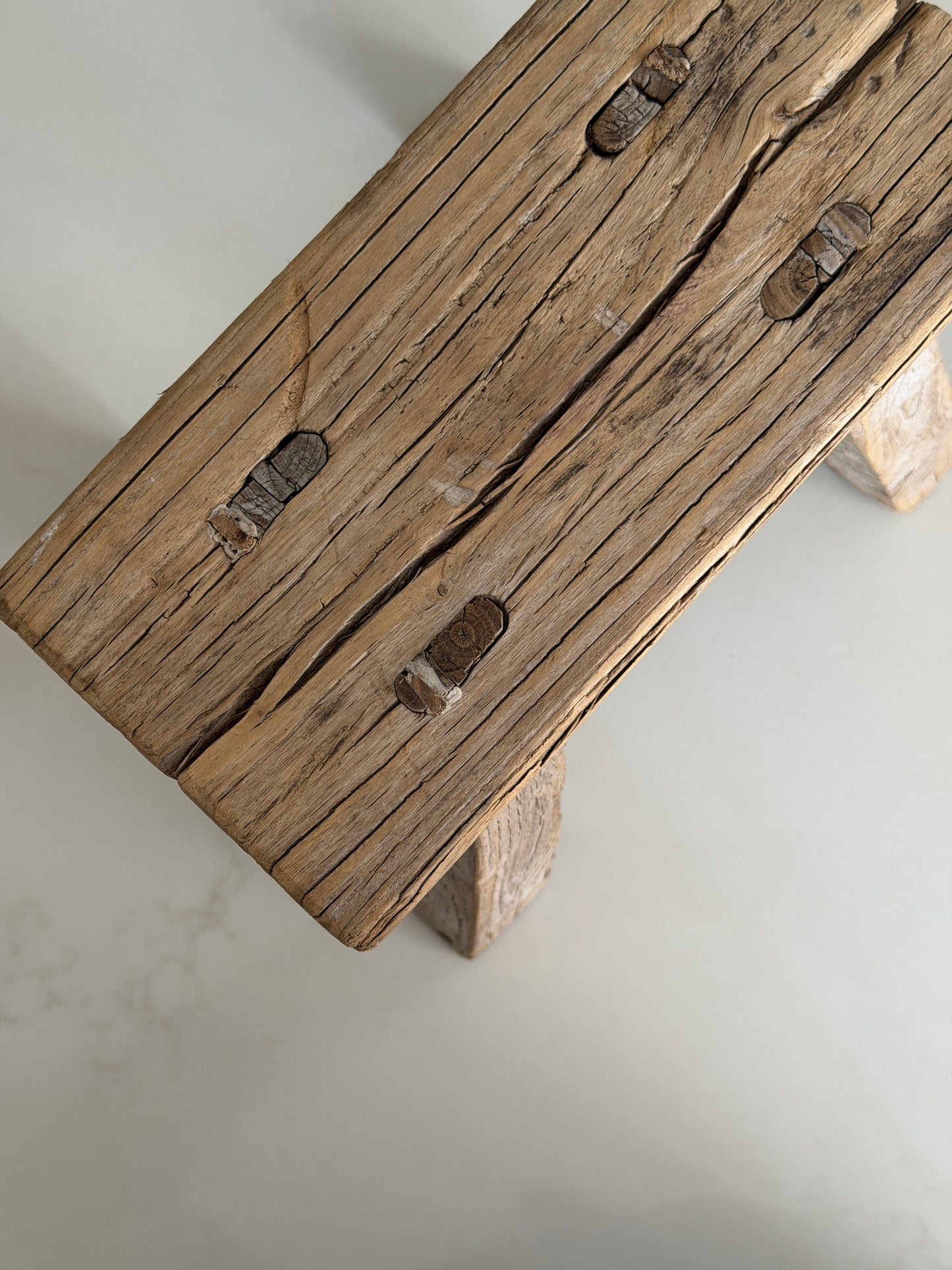 Reclaimed Wood Milking Stool