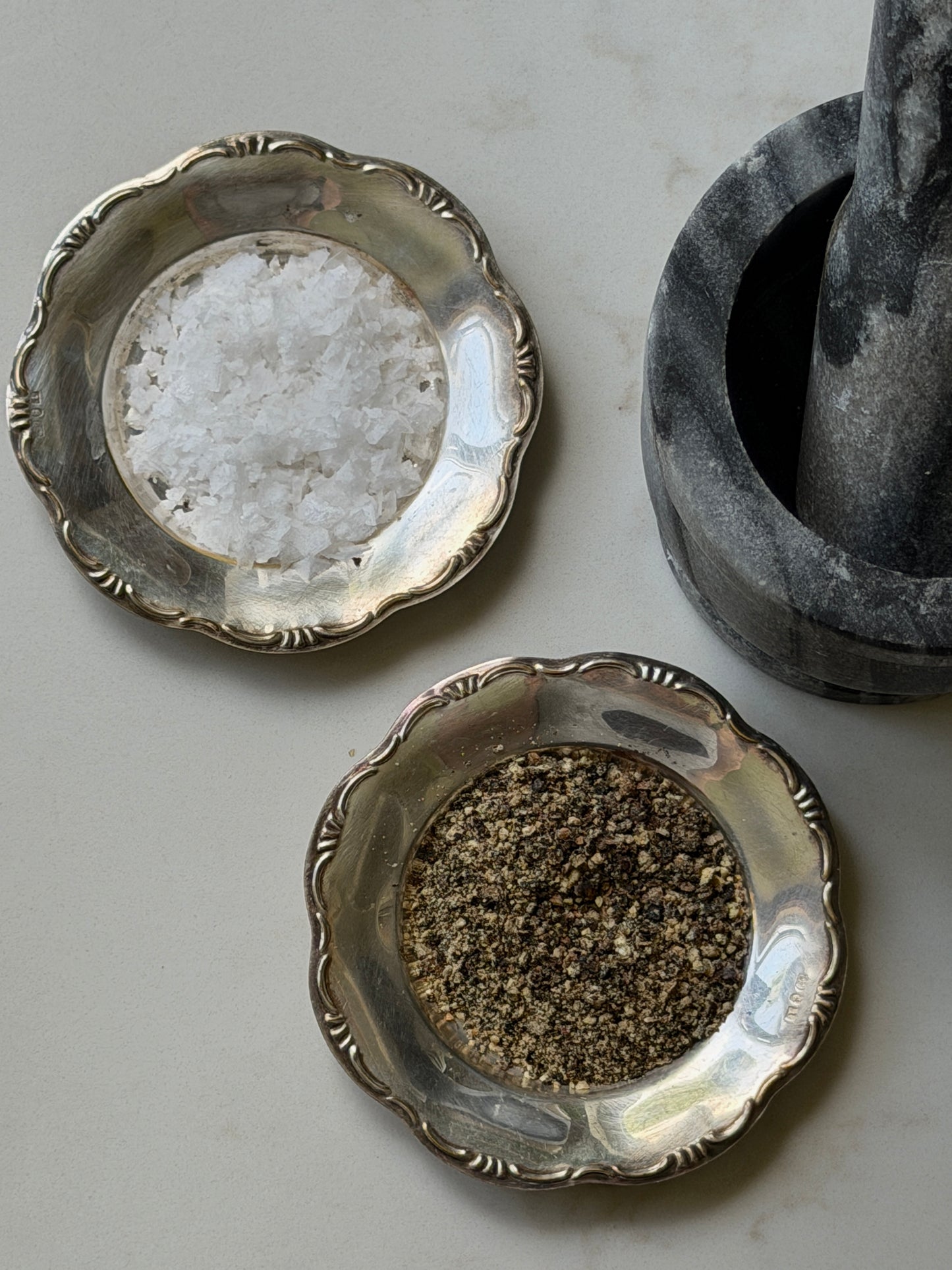 Pair of Mini Silver Dishes
