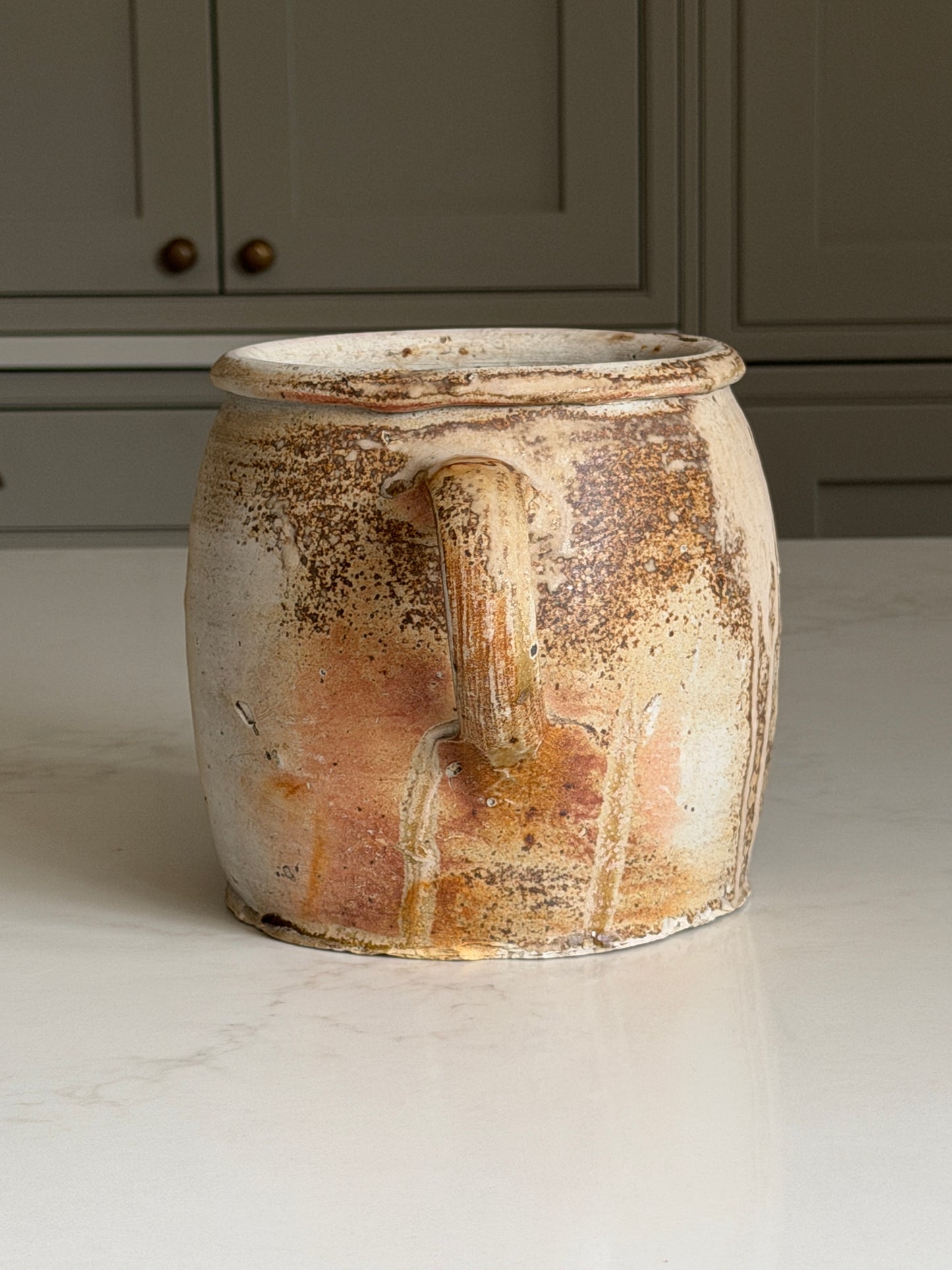 Wide Neck French Jug - Latte