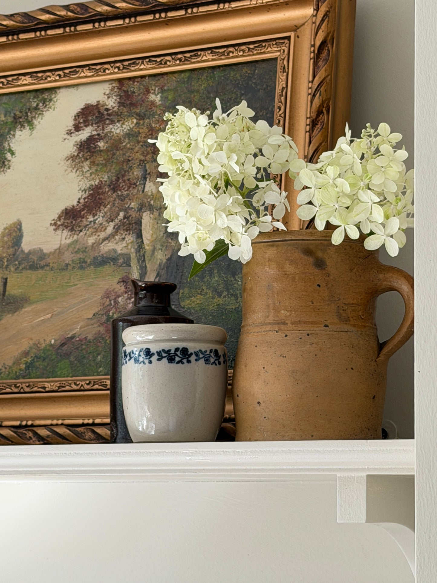 French Blue & Soft Grey Yogurt Pot