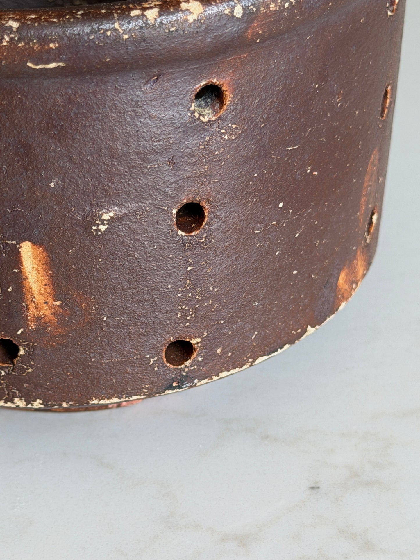 Dark Brown French Faisselle Cheese Strainer