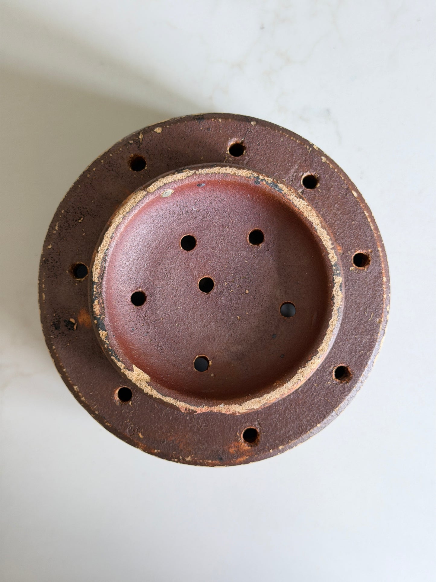Dark Brown French Faisselle Cheese Strainer