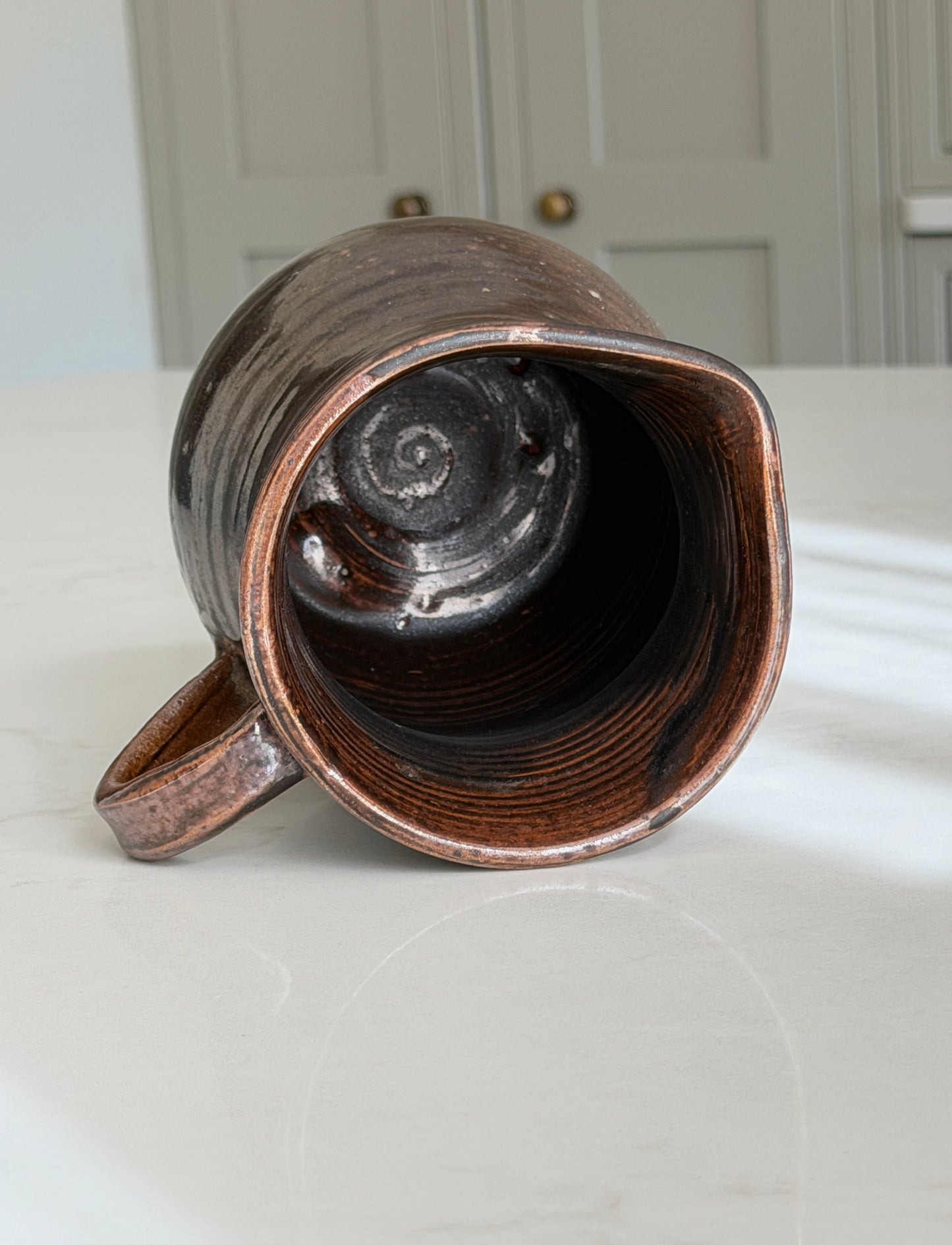Espresso Brown Wide Neck French Jug