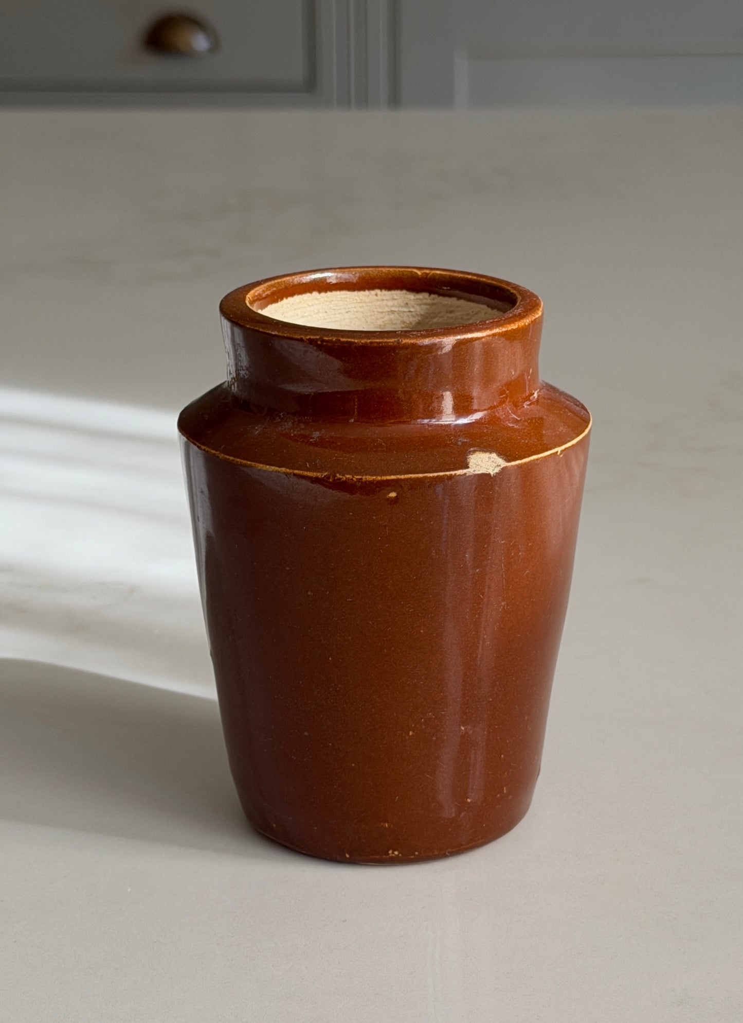 Brown Victorian Pot