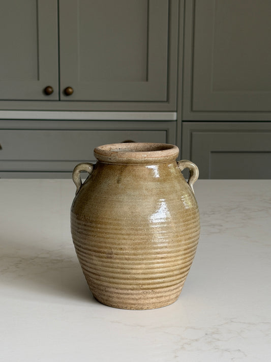 Olive Stoneware Preserving Jar