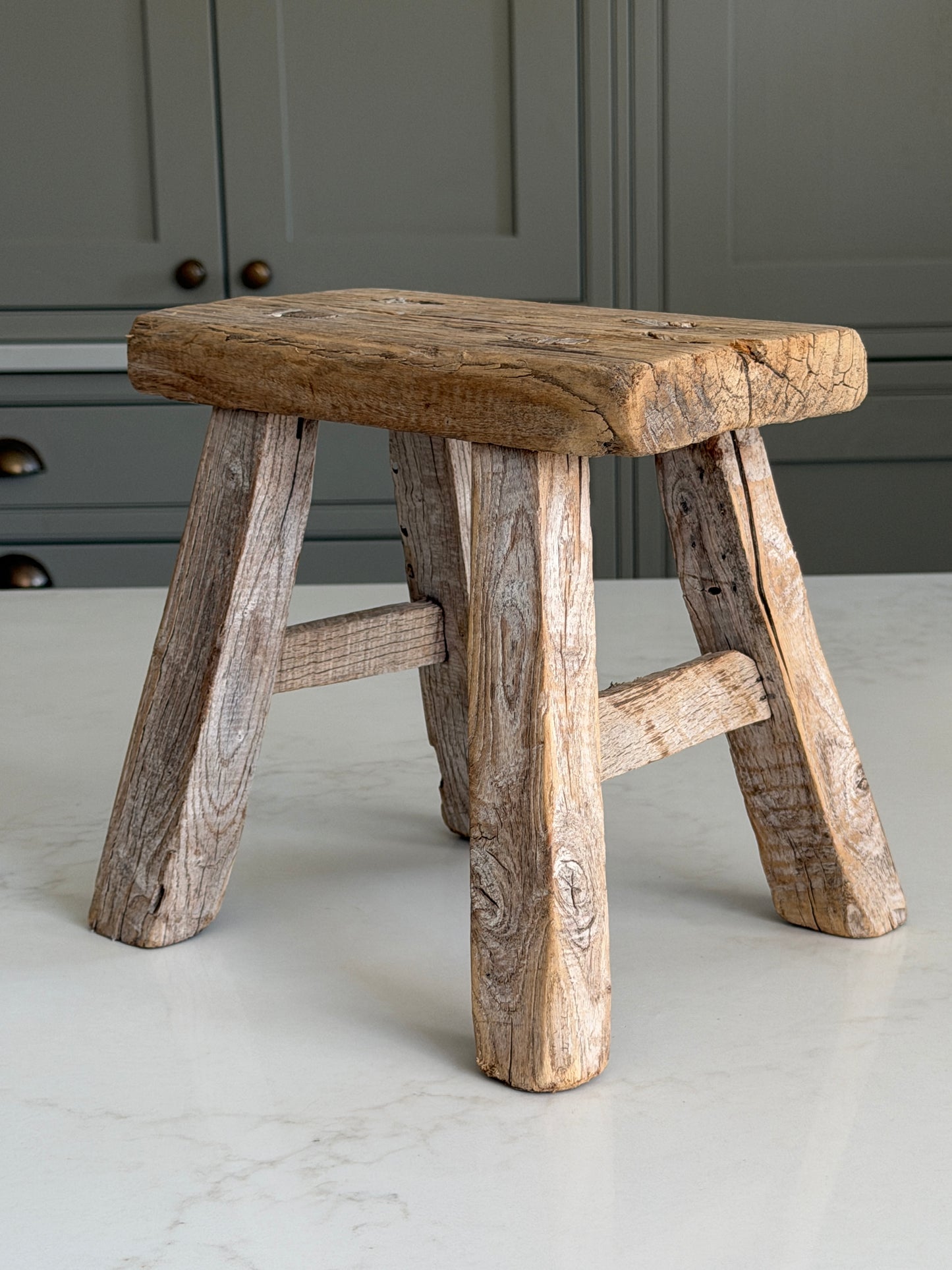 Reclaimed Wood Milking Stool