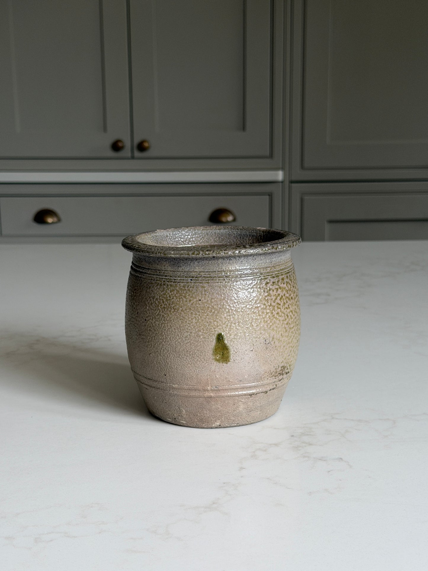 Stoneware Pot - Grey-Green