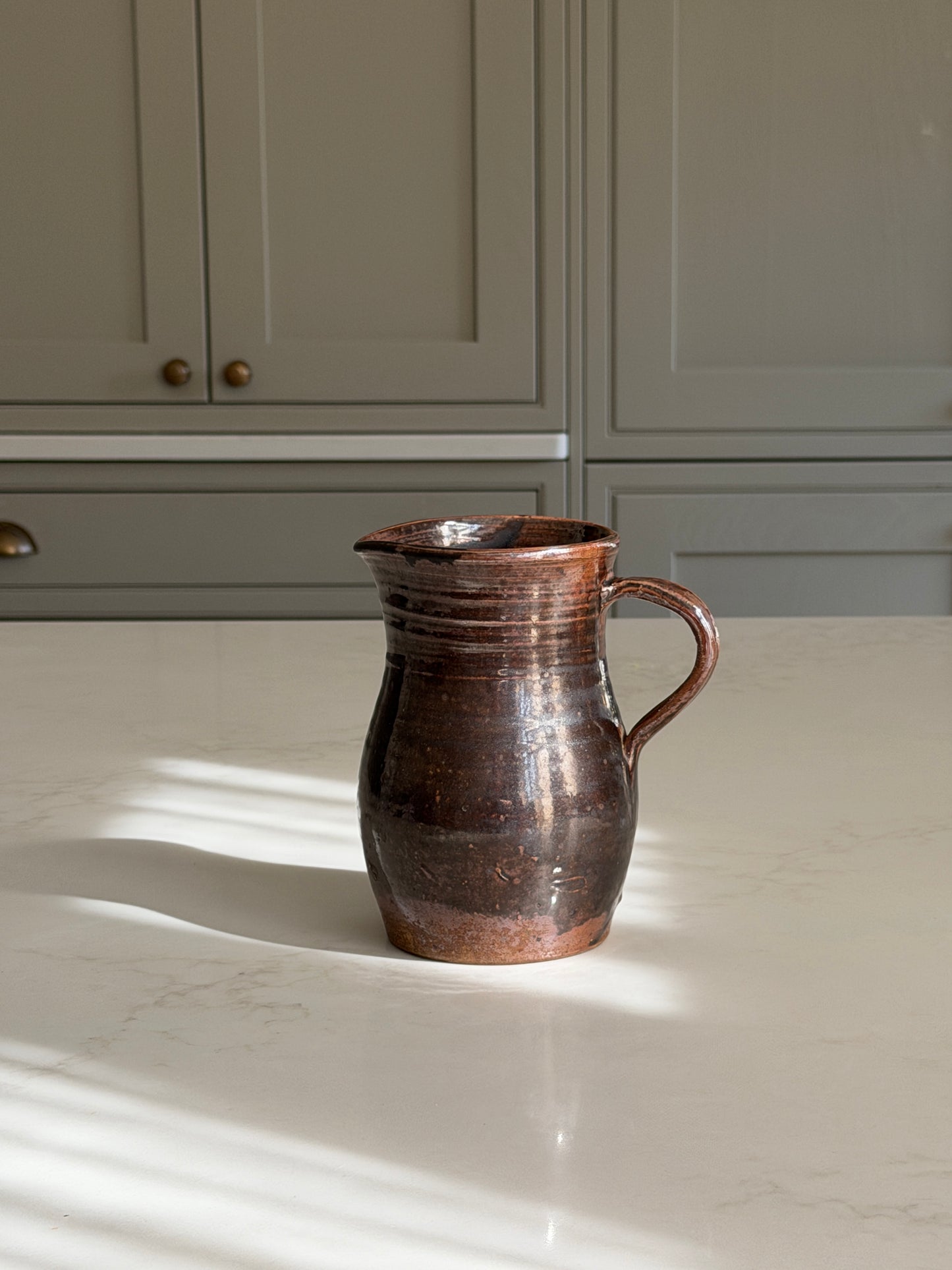 Espresso Brown Wide Neck French Jug