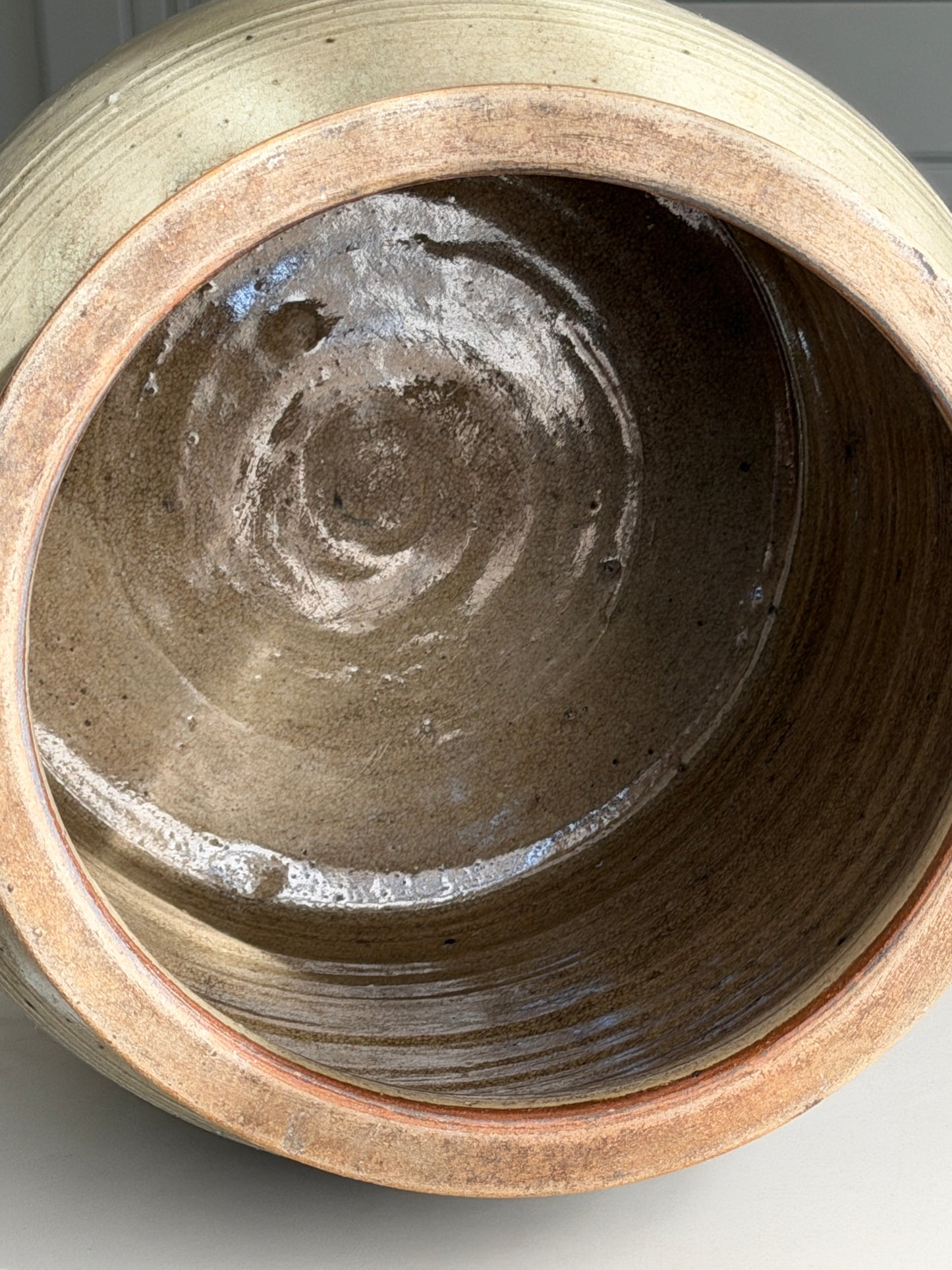 Greeny Grey French Confit Pot