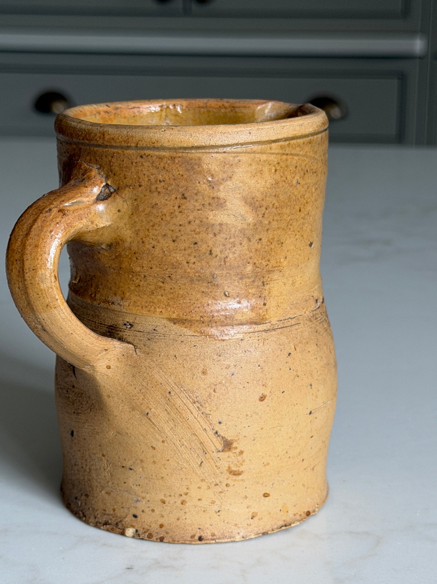 Wide Neck French Jug - Honey