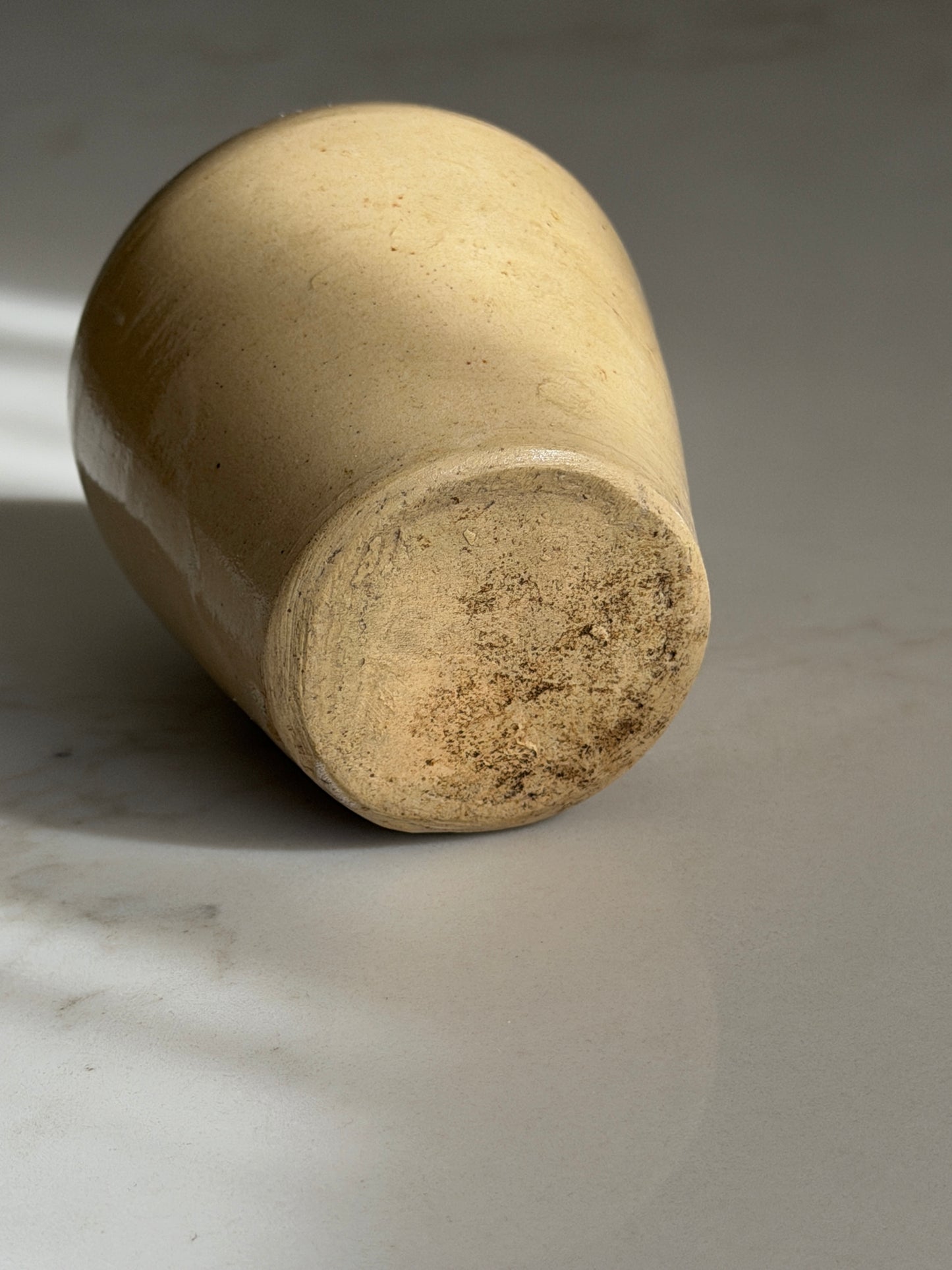 Beige Stoneware Pot