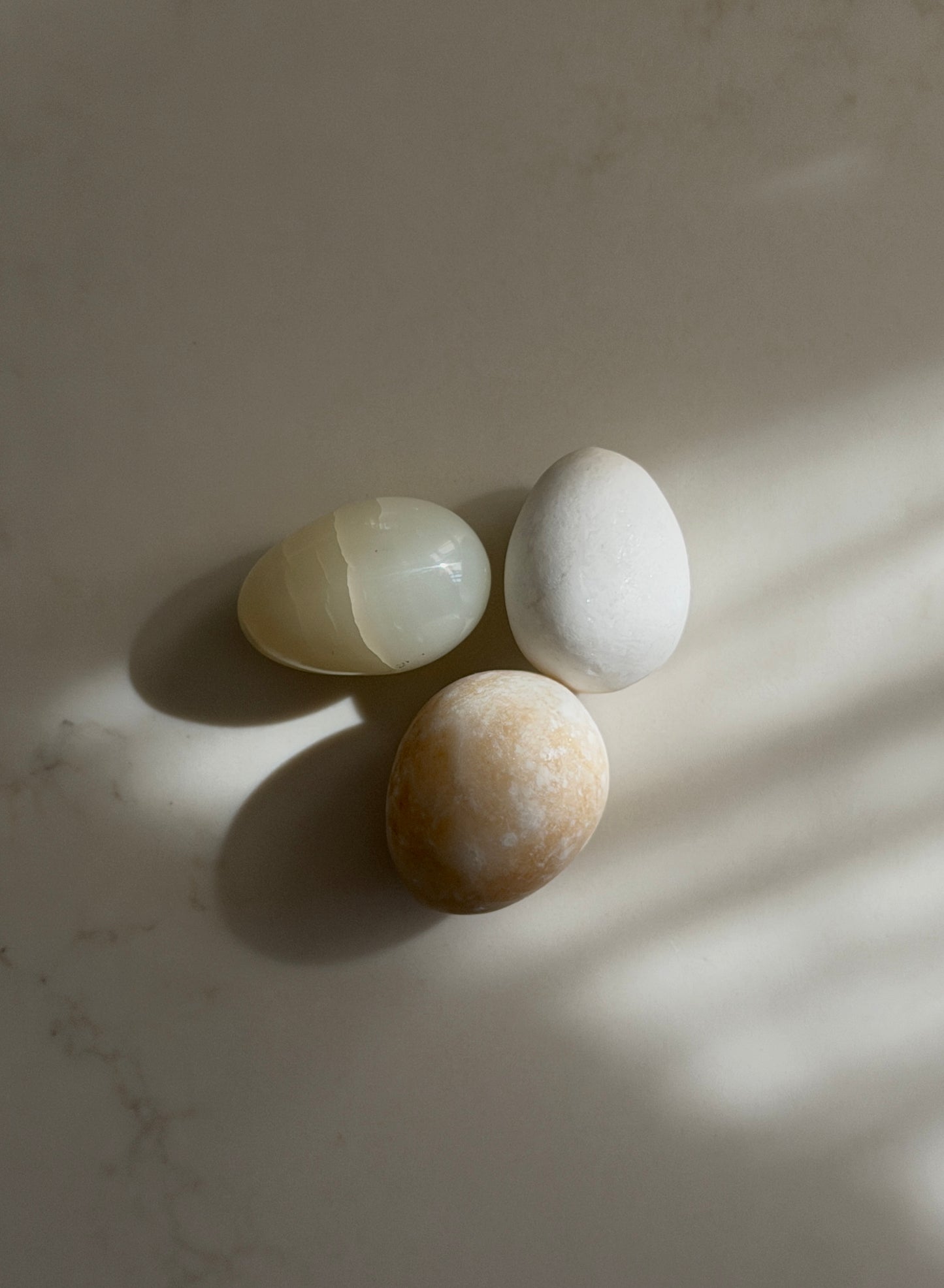 Trio of Marble Eggs