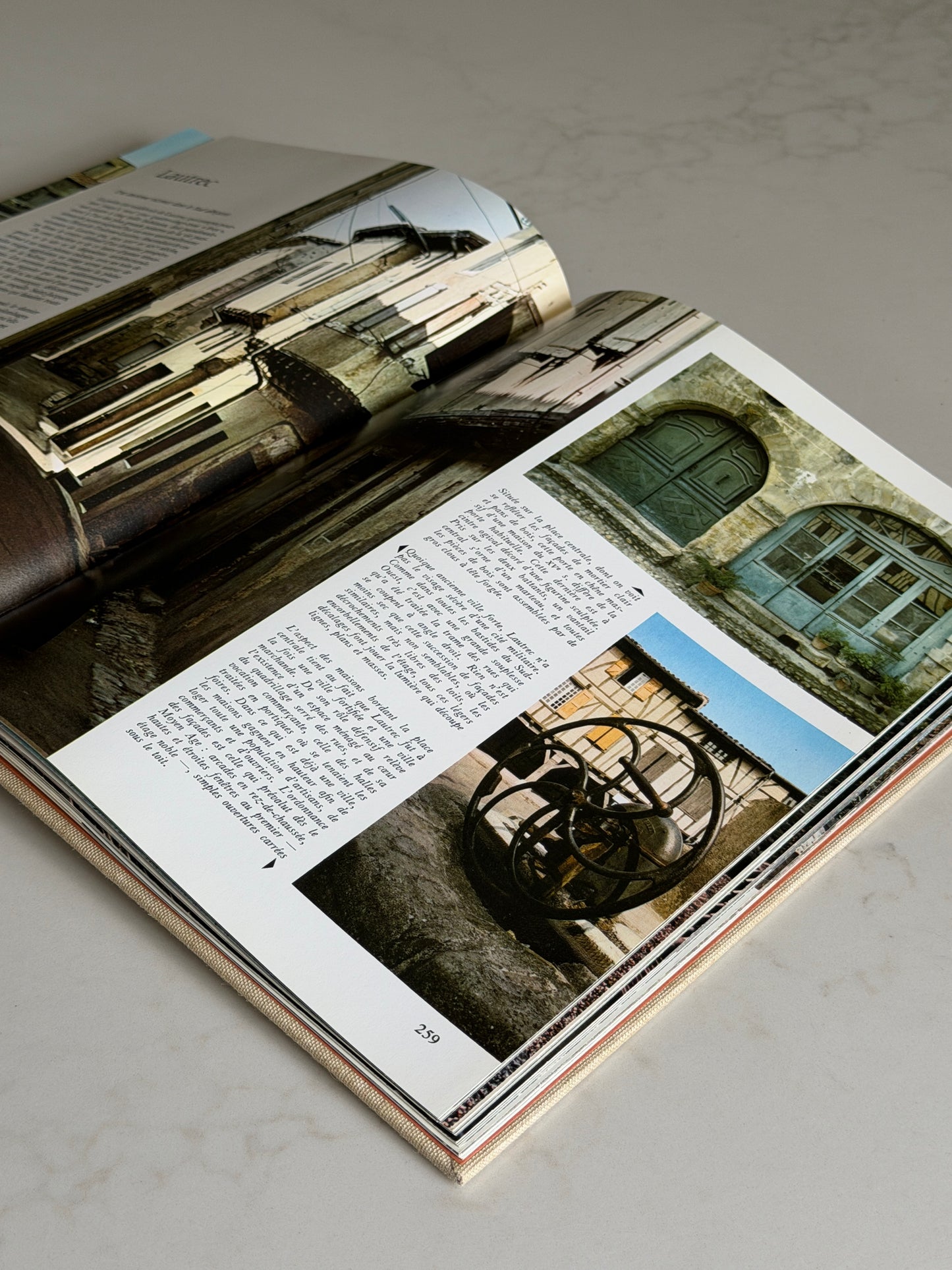 French Linen Bound Book 'Les Plus Beaux Villages De France'