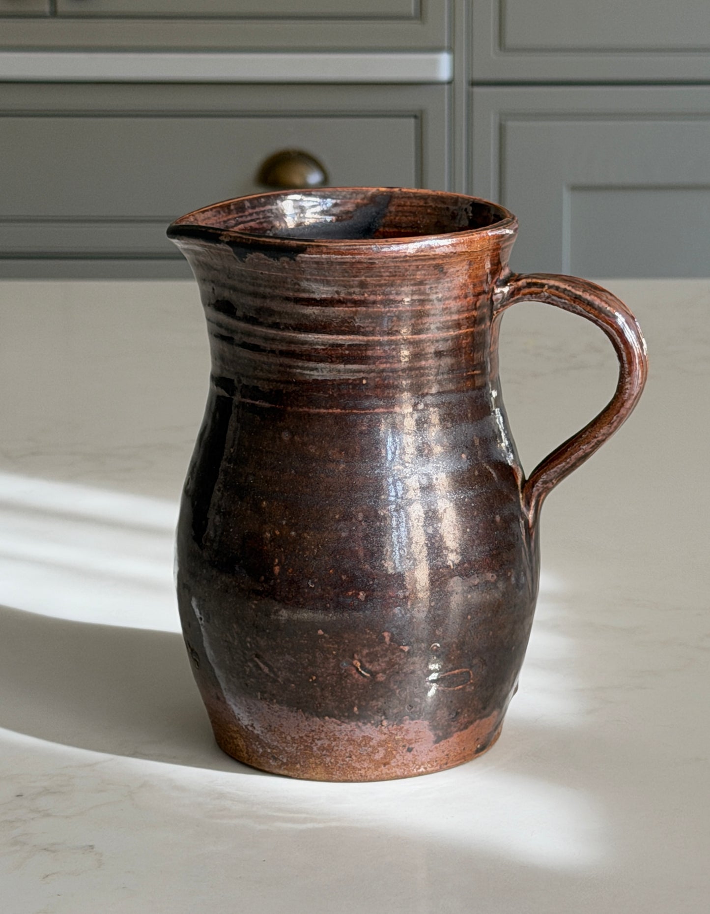 Espresso Brown Wide Neck French Jug