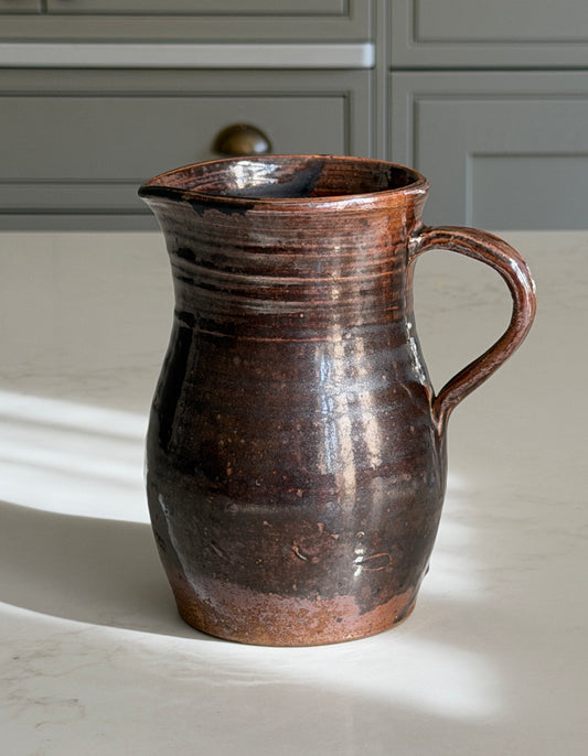 Espresso Brown Wide Neck French Jug