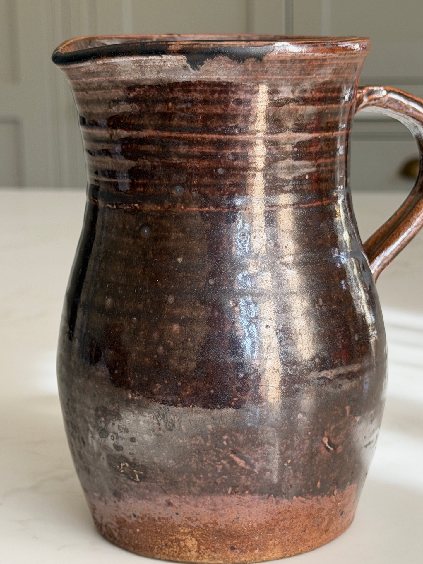 Espresso Brown Wide Neck French Jug