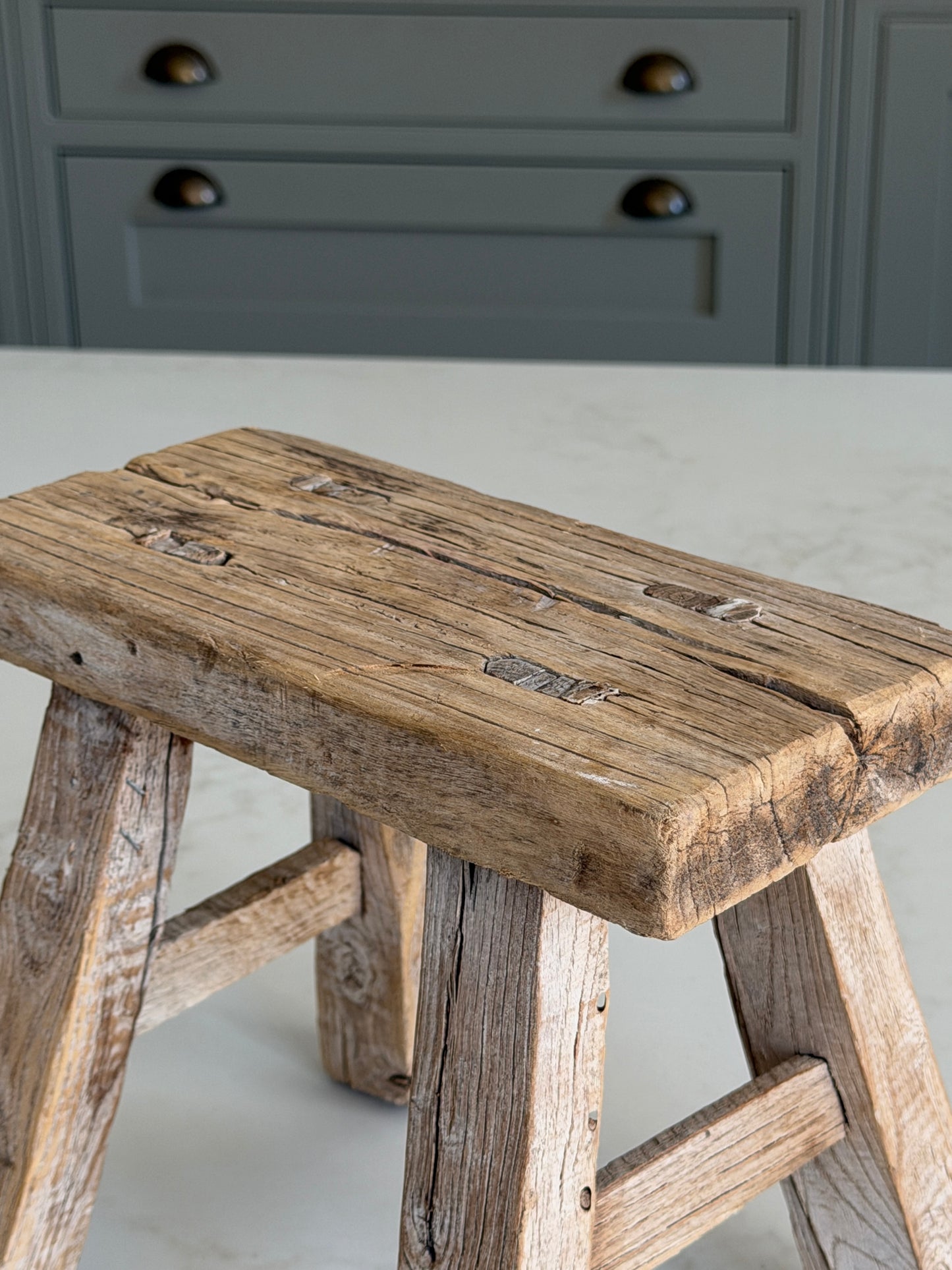Reclaimed Wood Milking Stool
