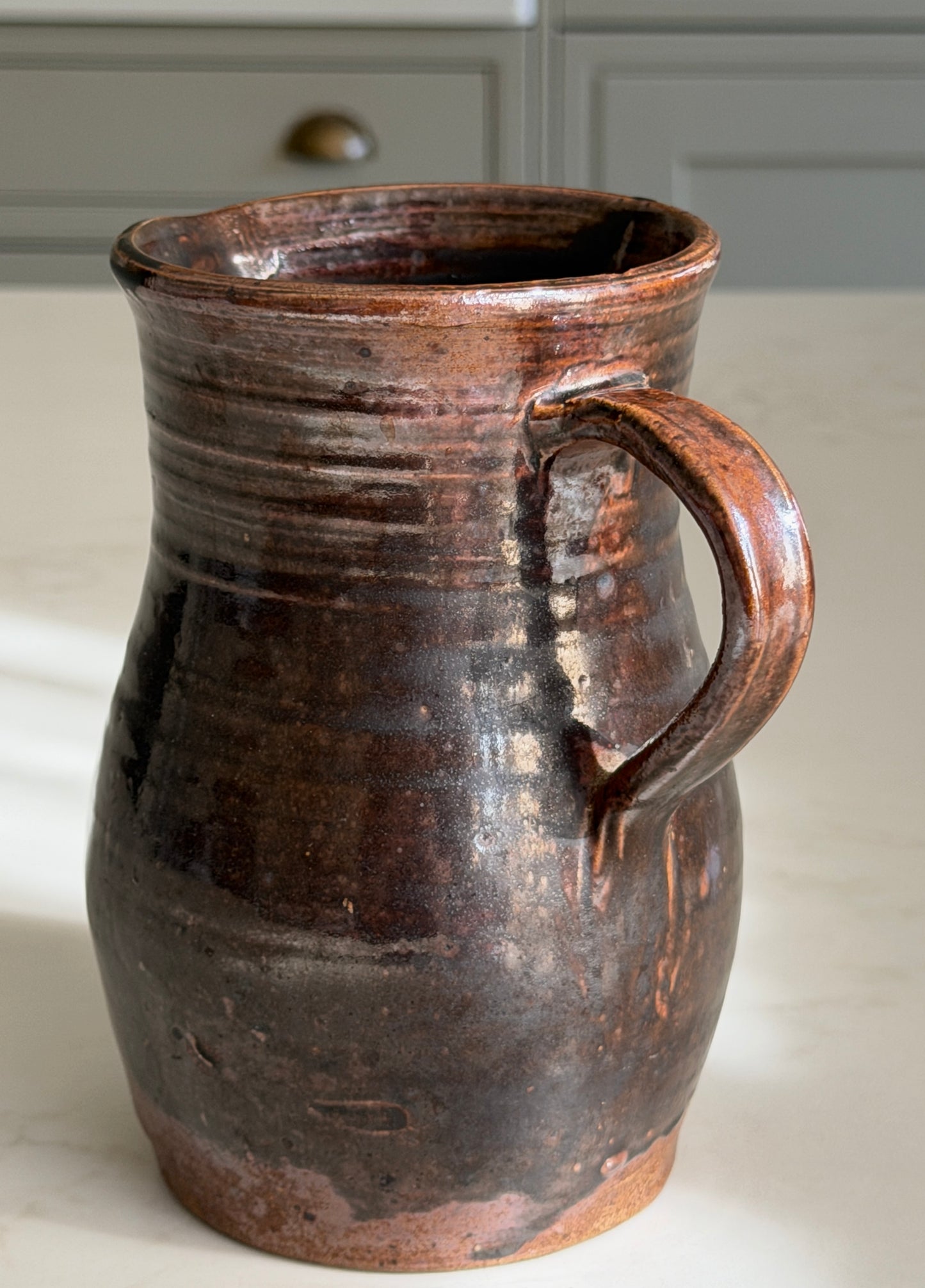 Espresso Brown Wide Neck French Jug