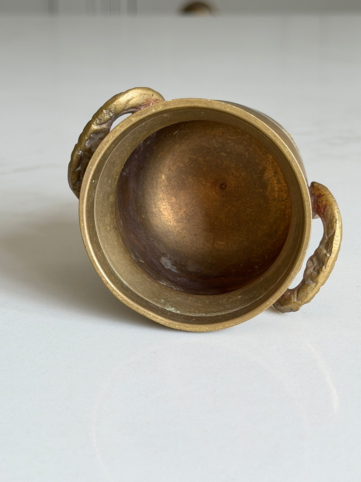 Small Brass Handled Pot