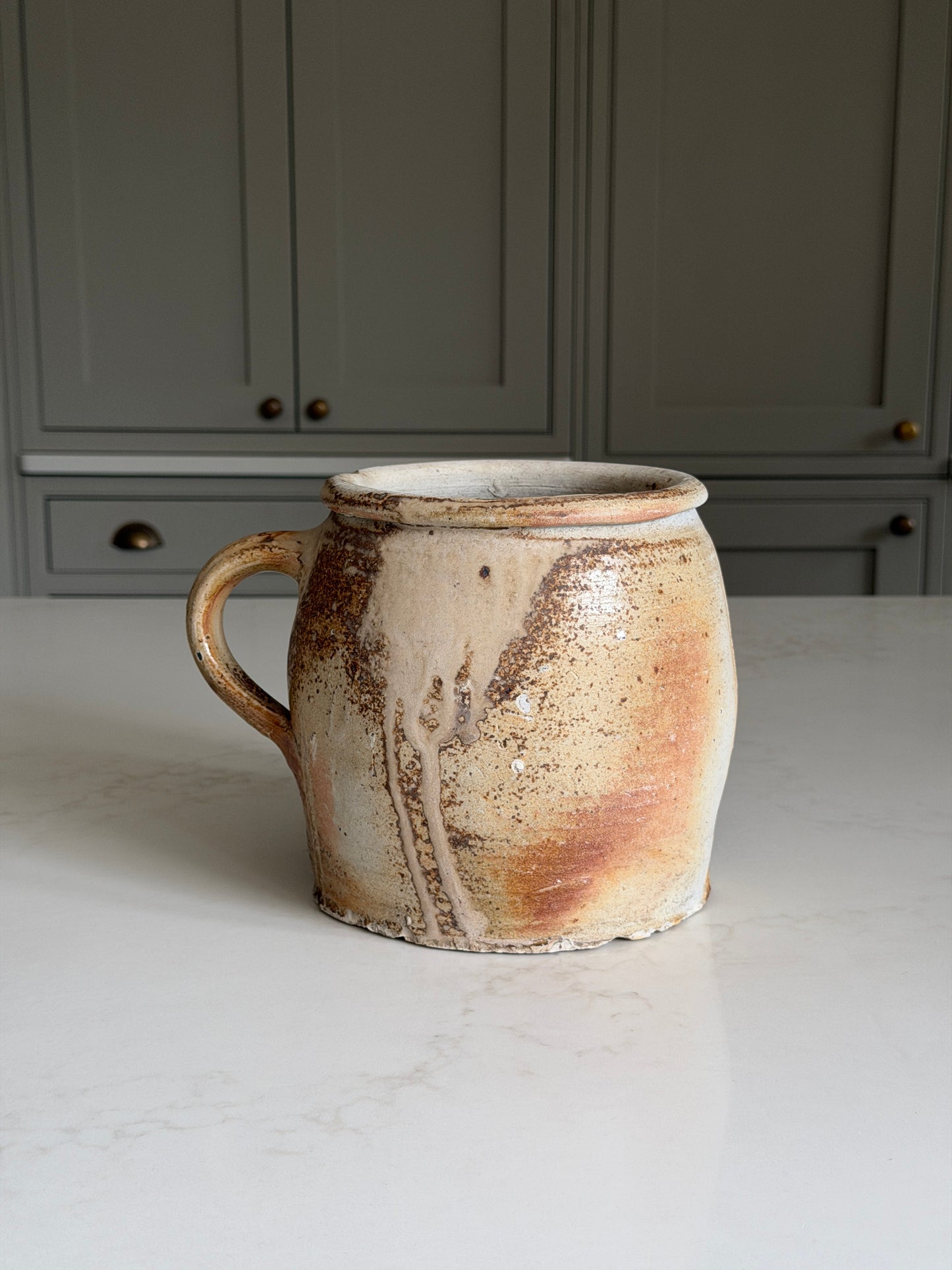 Wide Neck French Jug - Latte