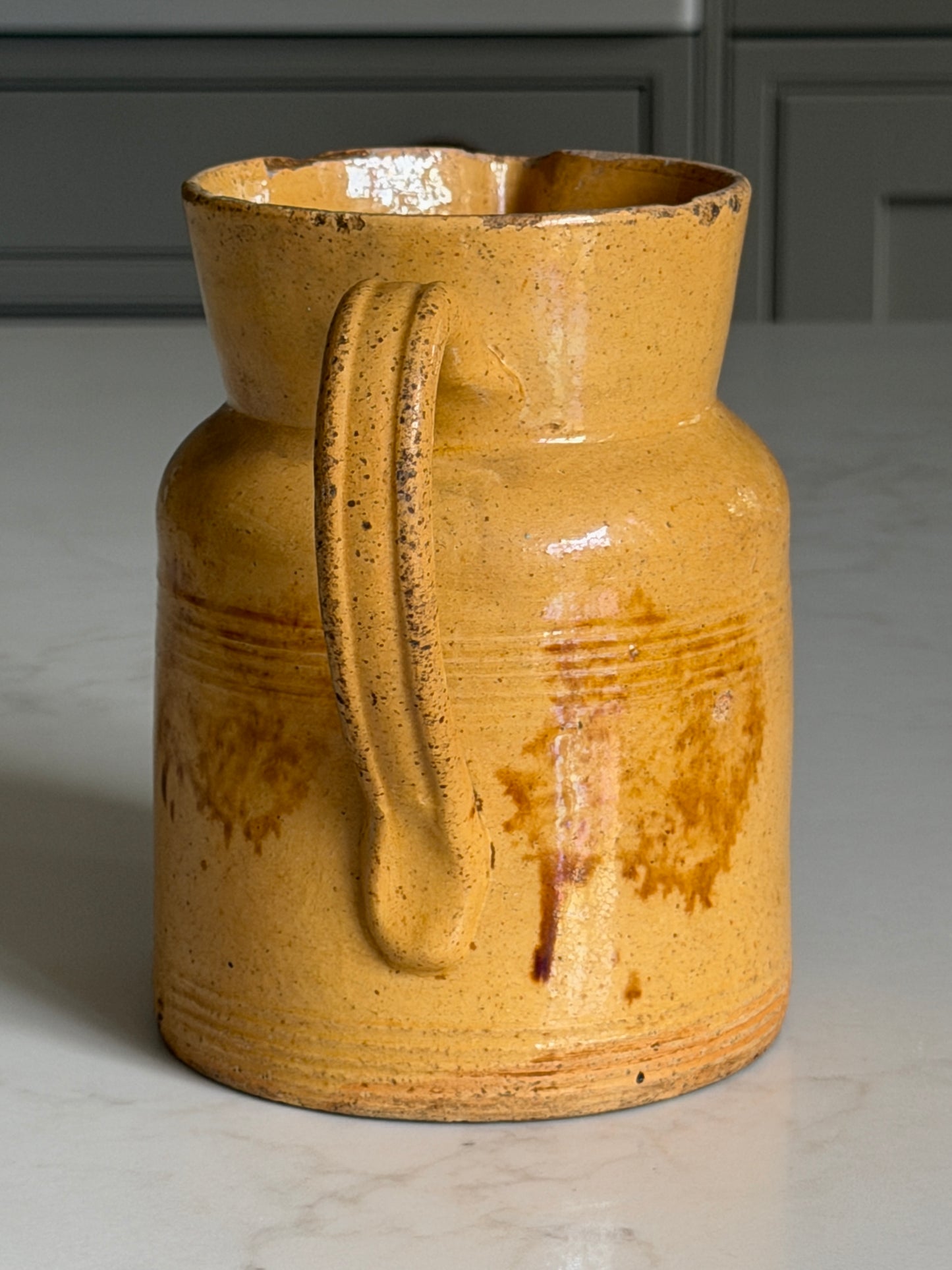 Ochre & Brown French Jug
