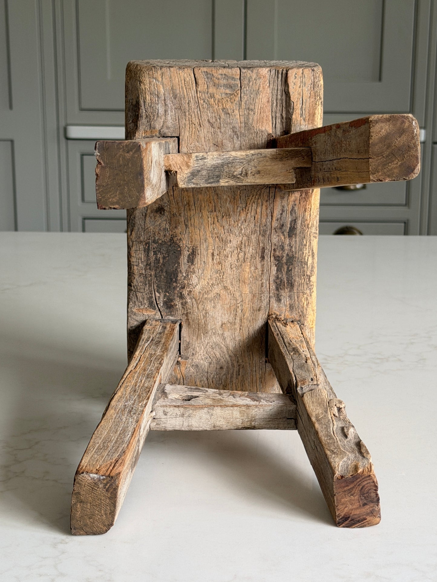 Reclaimed Wood Milking Stool