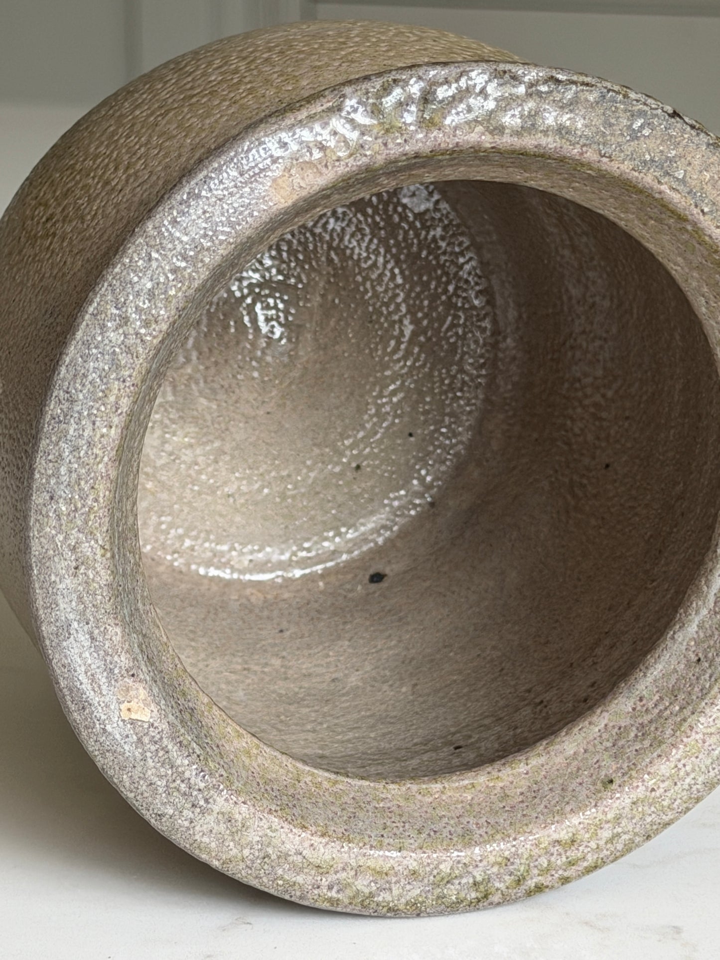 Stoneware Pot - Grey-Green