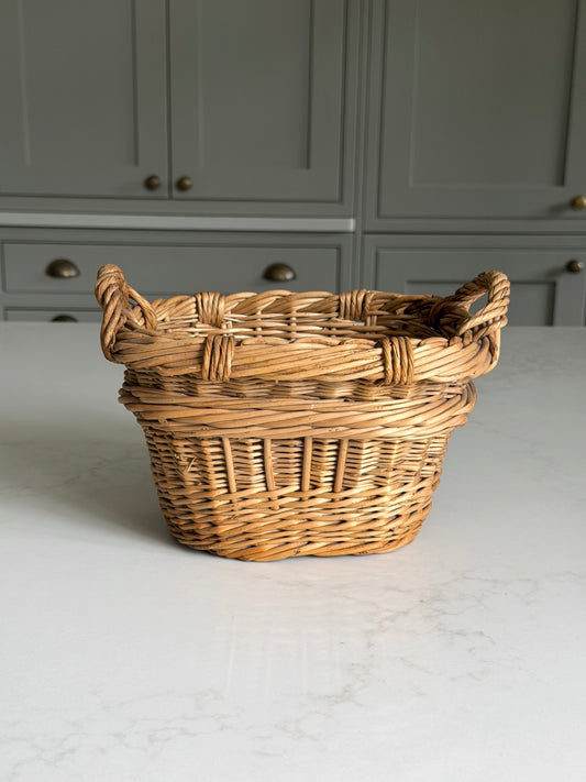 Twin Handled Wicker Basket