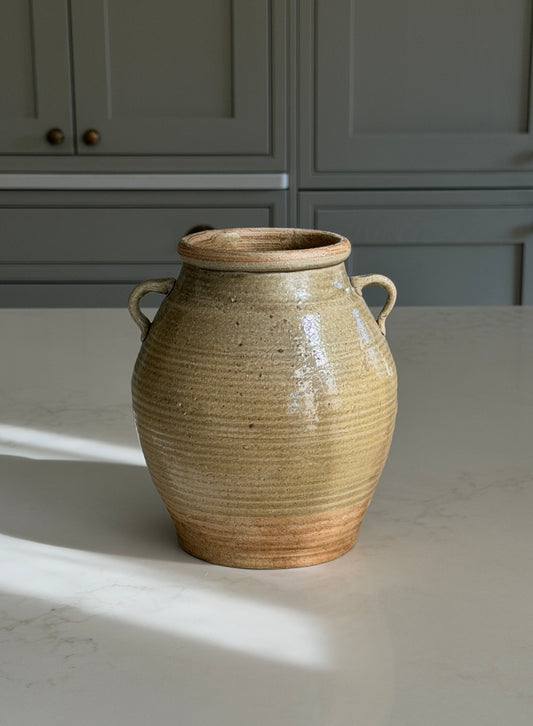Olive Stoneware Preserving Jar