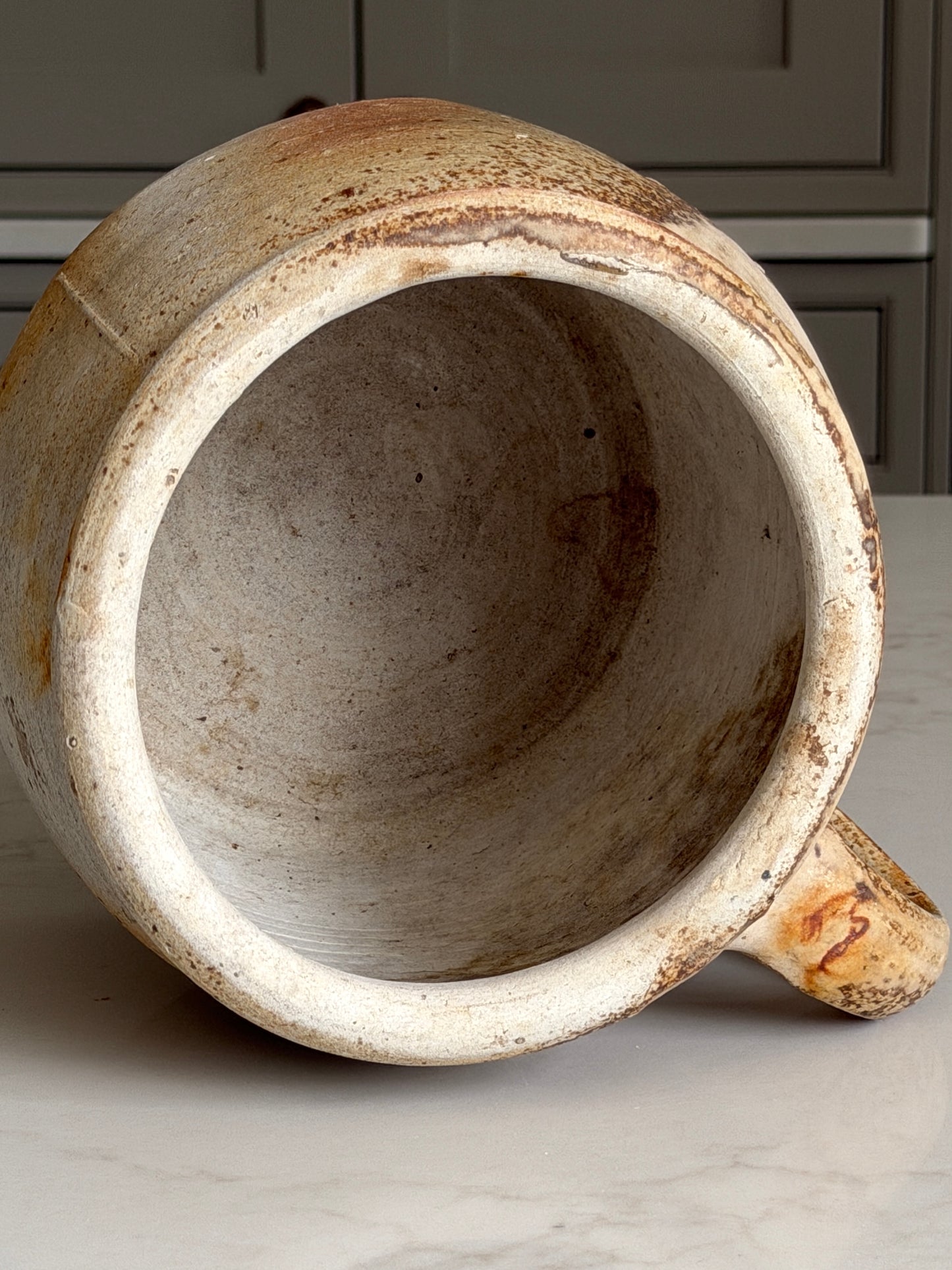 Wide Neck French Jug - Latte