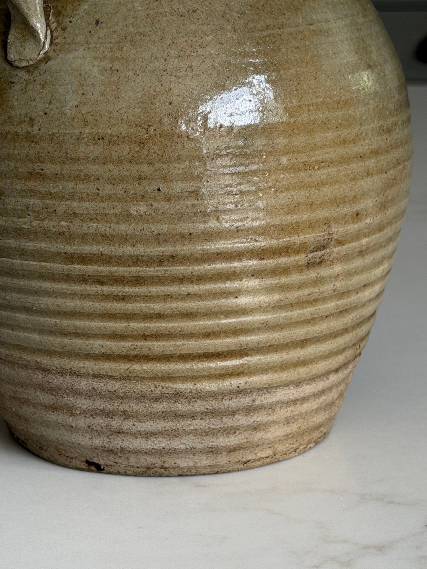 Olive Stoneware Preserving Jar