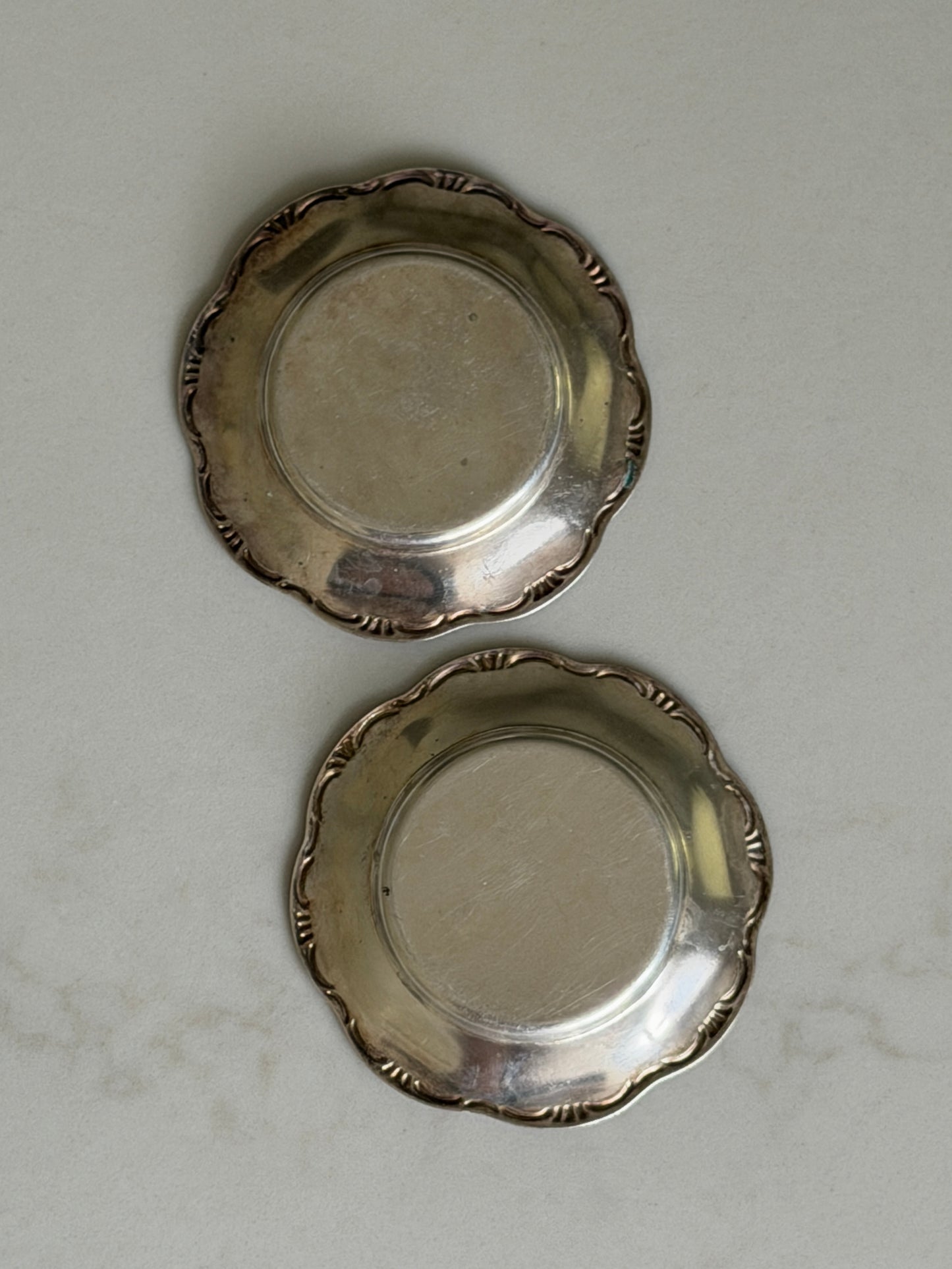 Pair of Mini Silver Dishes